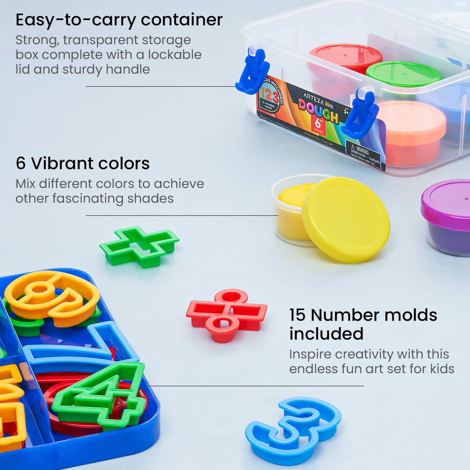 Arteza® Kids Numeric Dough Kit