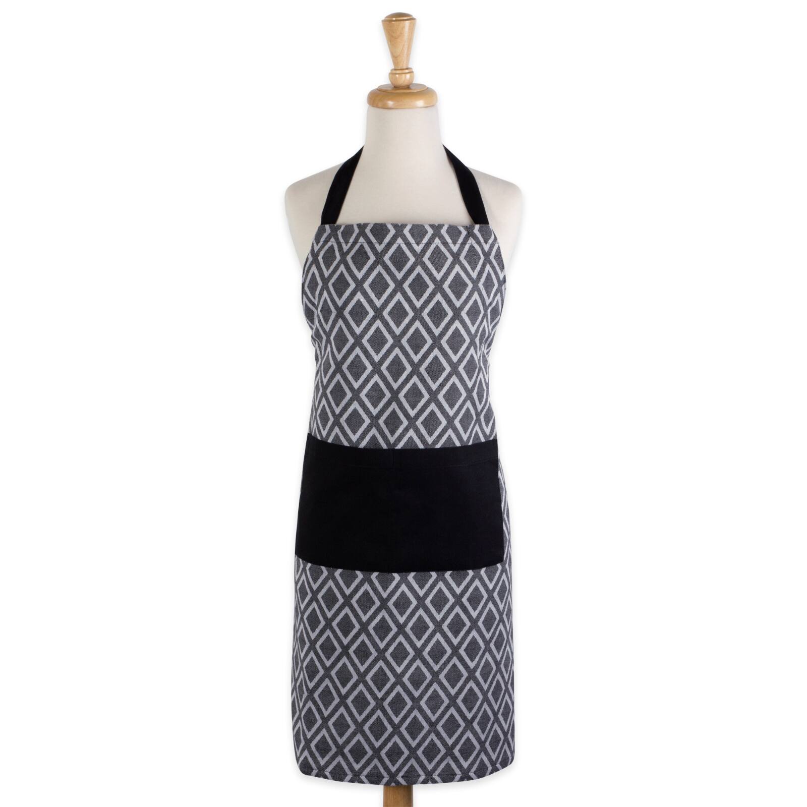 Black & White Diamond Chef Apron
