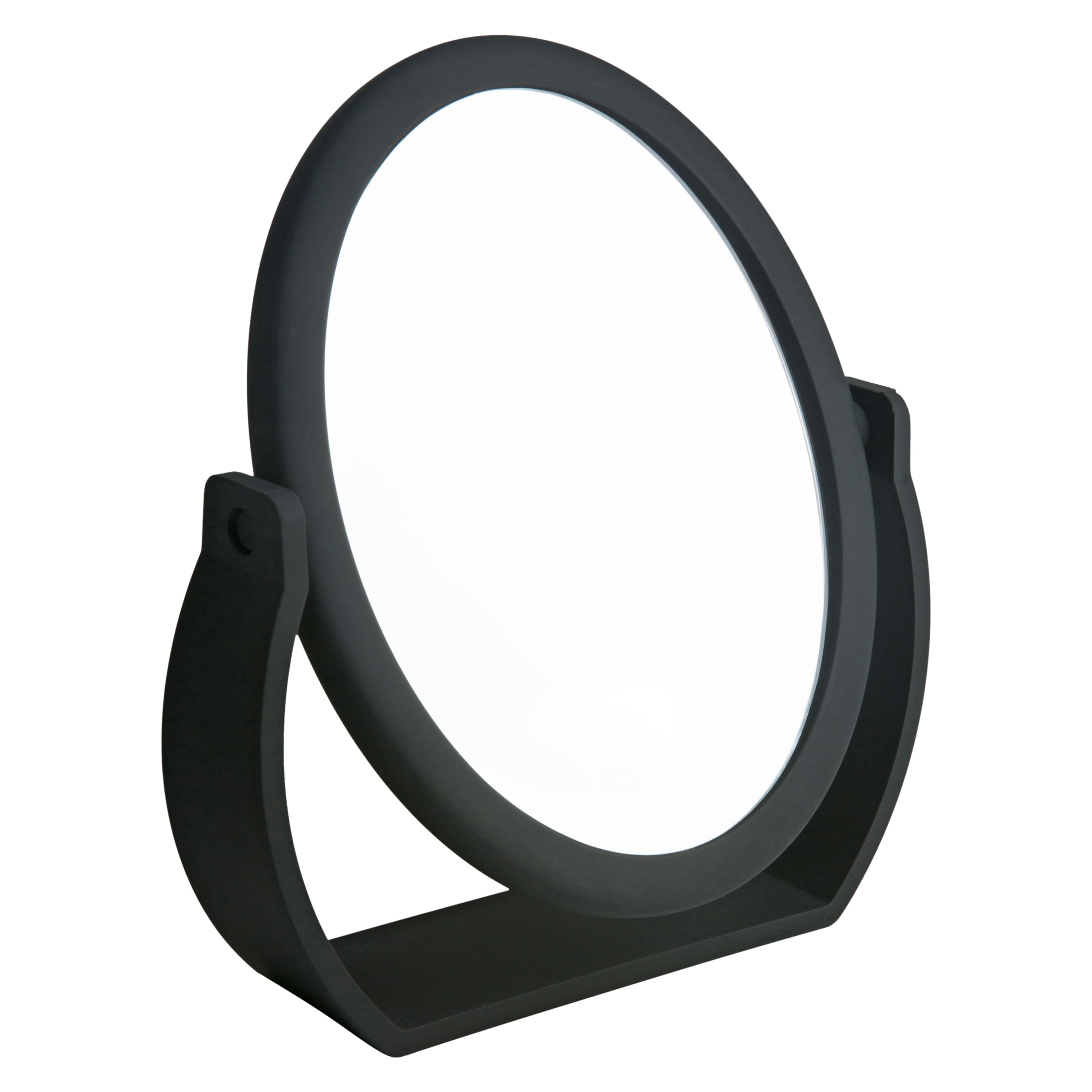 Home Details Swivel 10X Magnification Rubberized Vanity Mirror