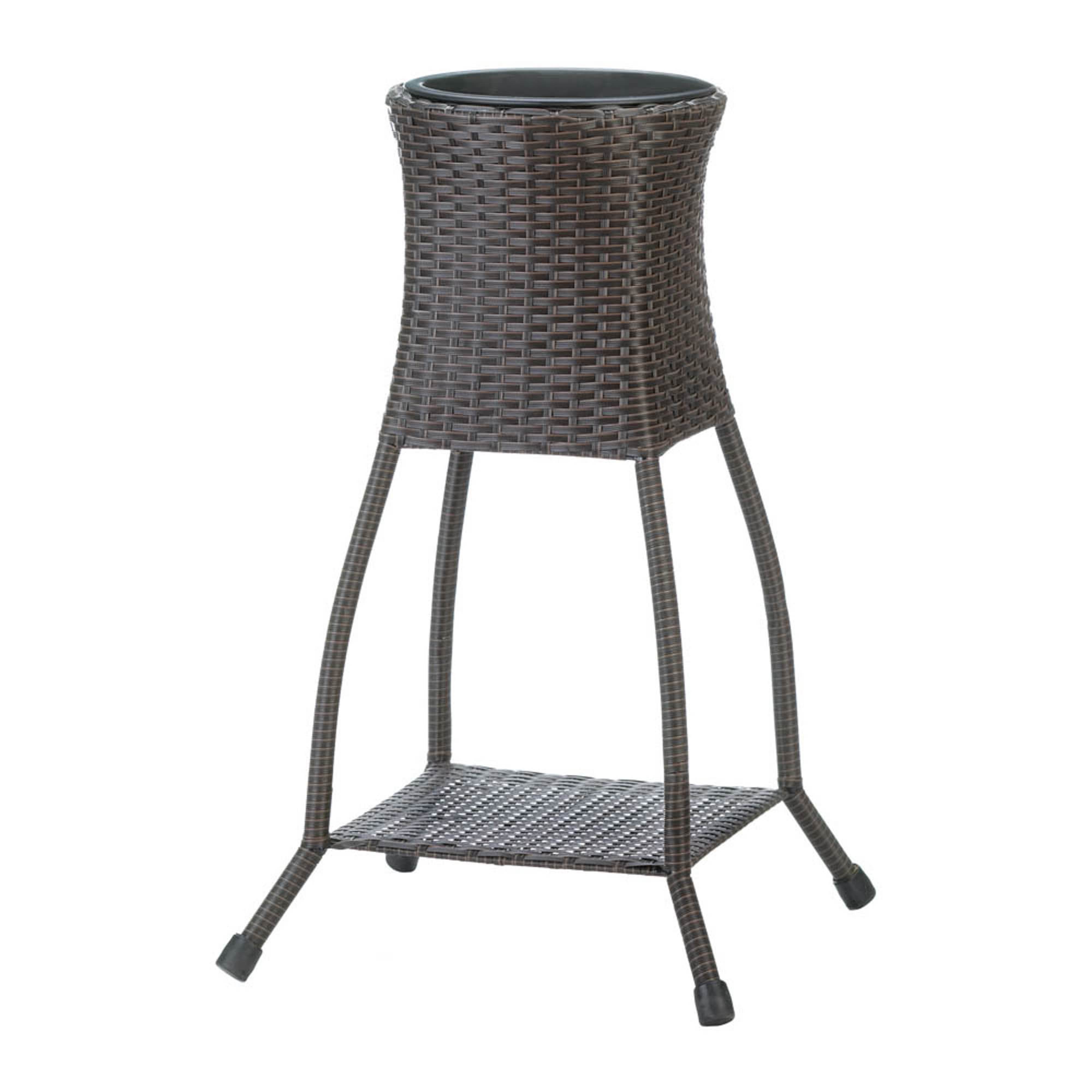 2.3ft. Tuscany Wicker Plant Stand