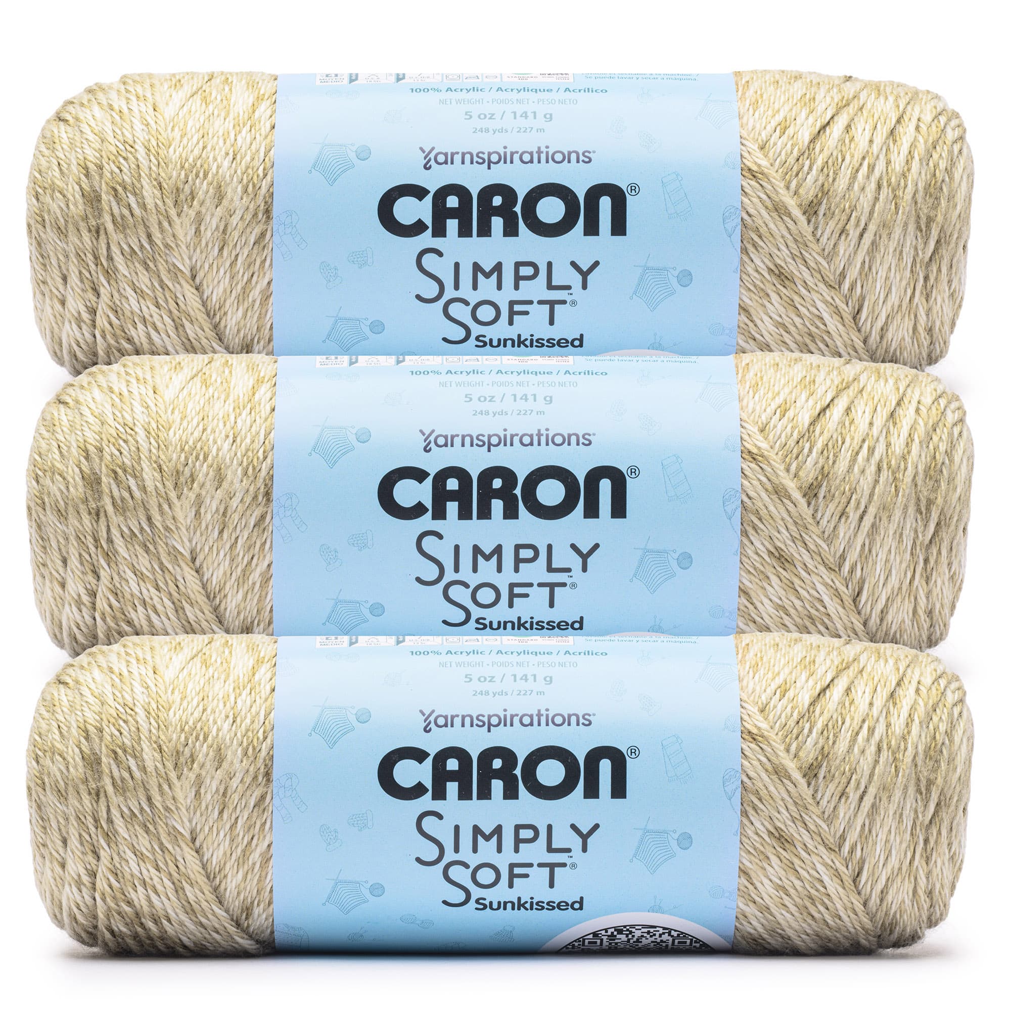 3 Pack Caron® Simply Soft Sunkissed™ Tonal Yarn