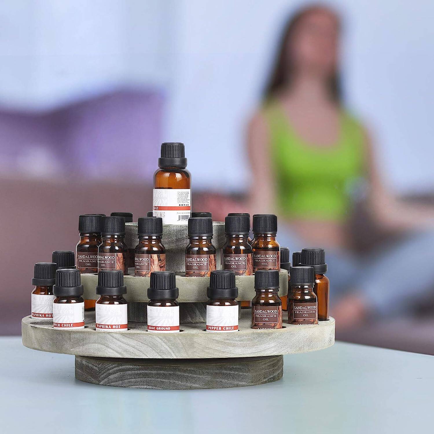 Rotating Essential Oils Storage Rack