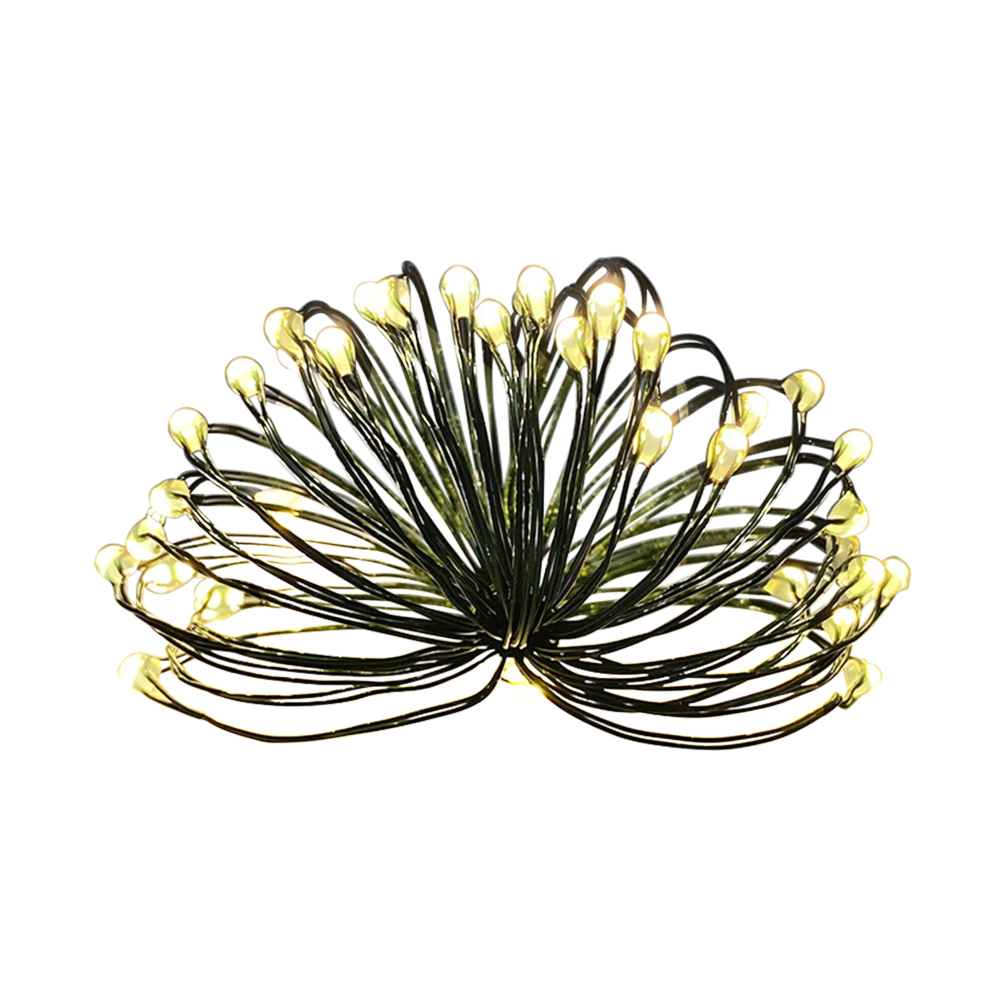 36ct. Warm White LED Bead String Lights on Green Wire by Ashland®