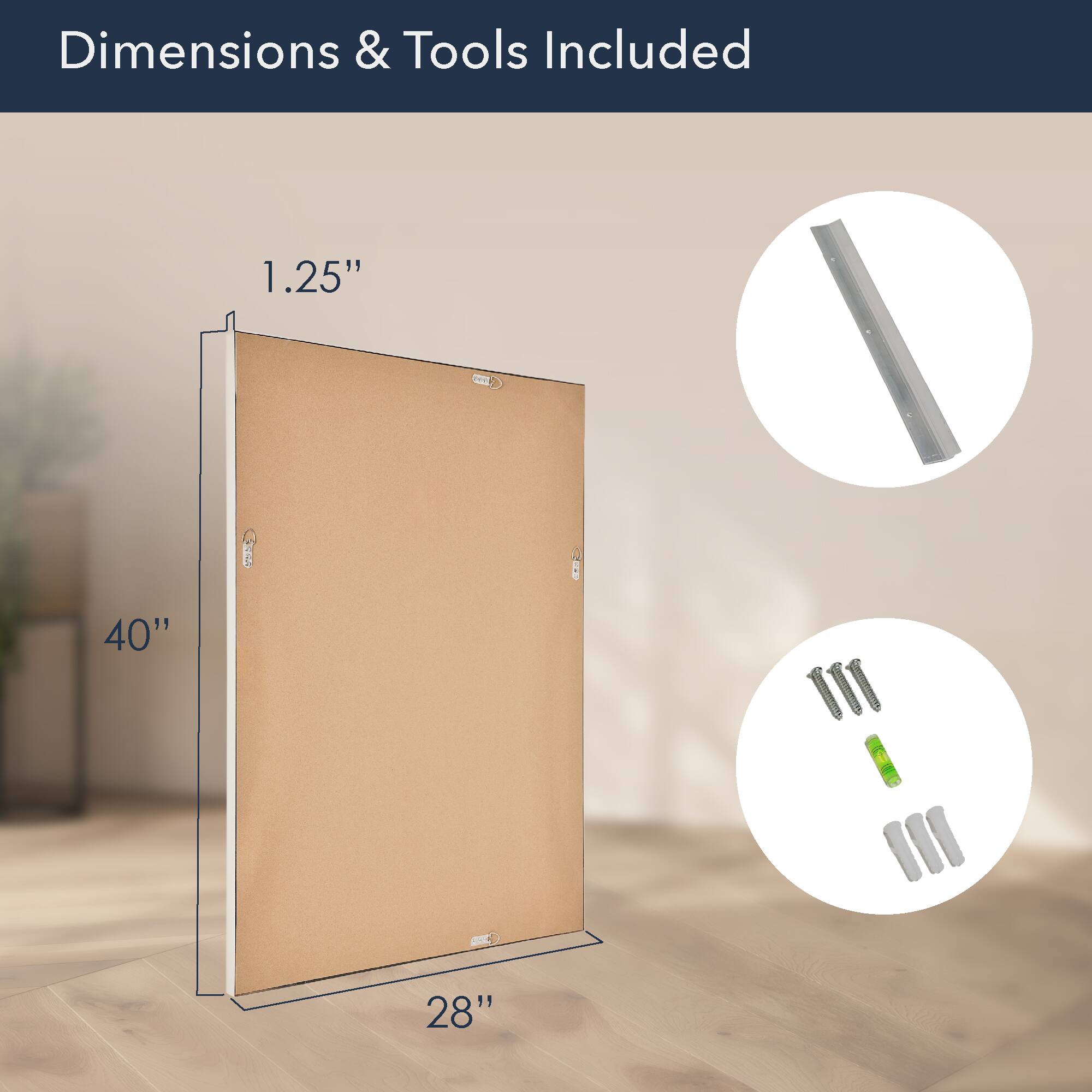 Head West Brushed Nickel Framed Accent Vanity Mirror