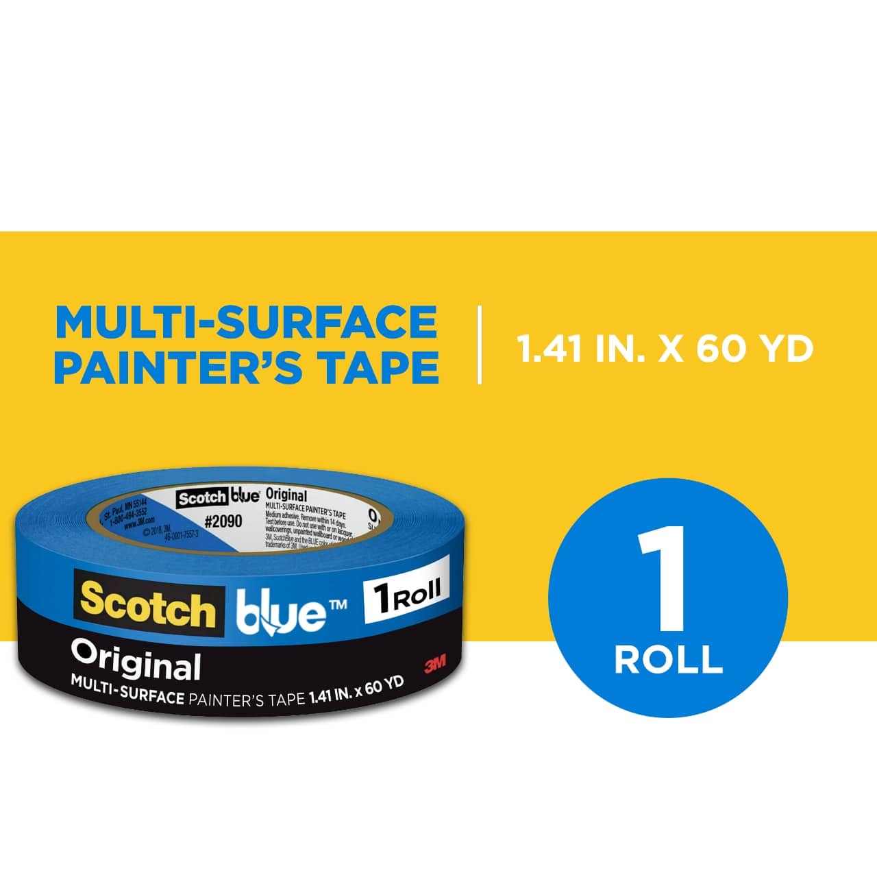 Scotch Blue™ 1.41" x 60yd. Original Painter's Tape 2090-36EC