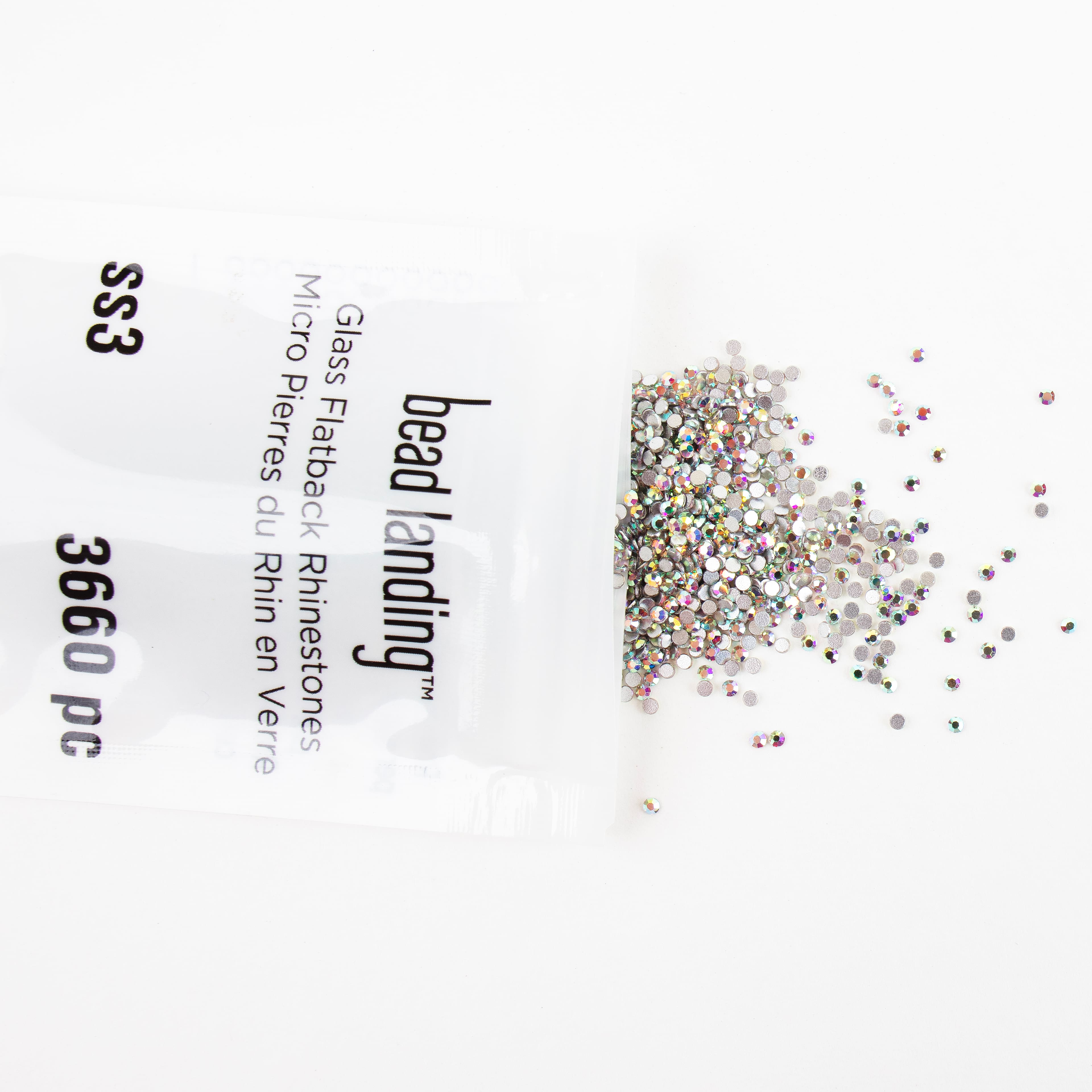 12 Pack: SS3 Glass Flatback Rhinestones by Bead Landing™