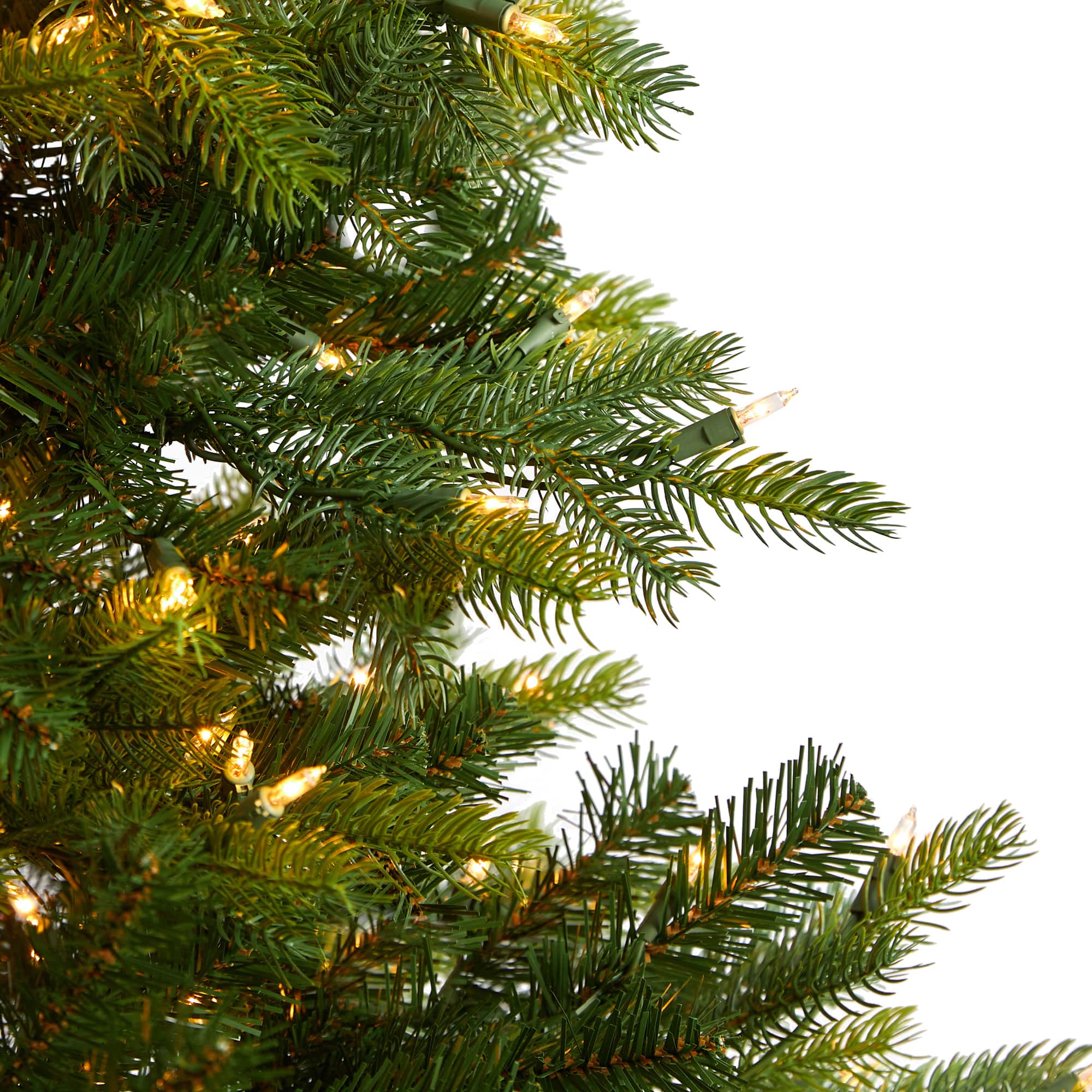 6ft. Pre-Lit North Carolina Spruce Artificial Christmas Tree, Clear LED Lights