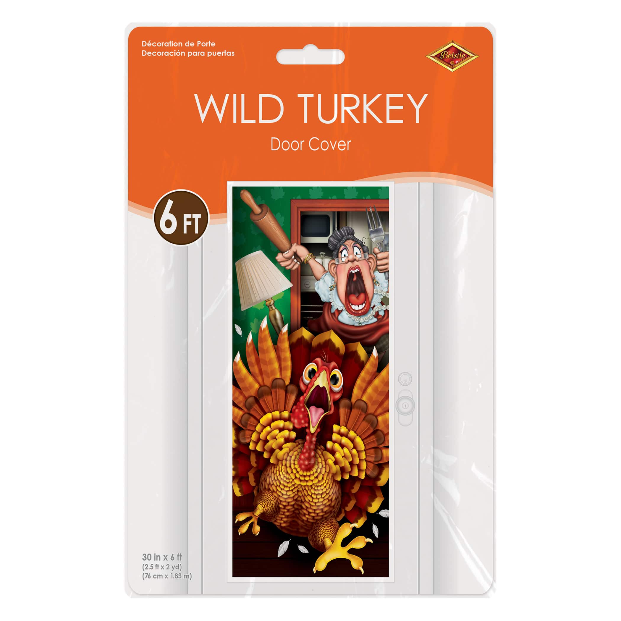 Beistle 30" x 6ft. Wild Turkey Door Covers, 2ct.