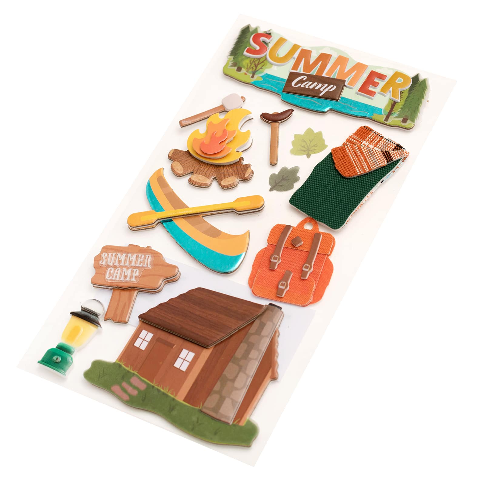 12 Pack: Summer Camp Stickers by Recollections™