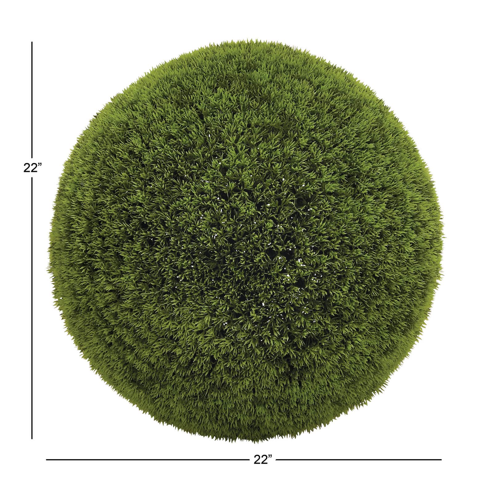 22" Green Vinyl Contemporary Style Artificial Foliage