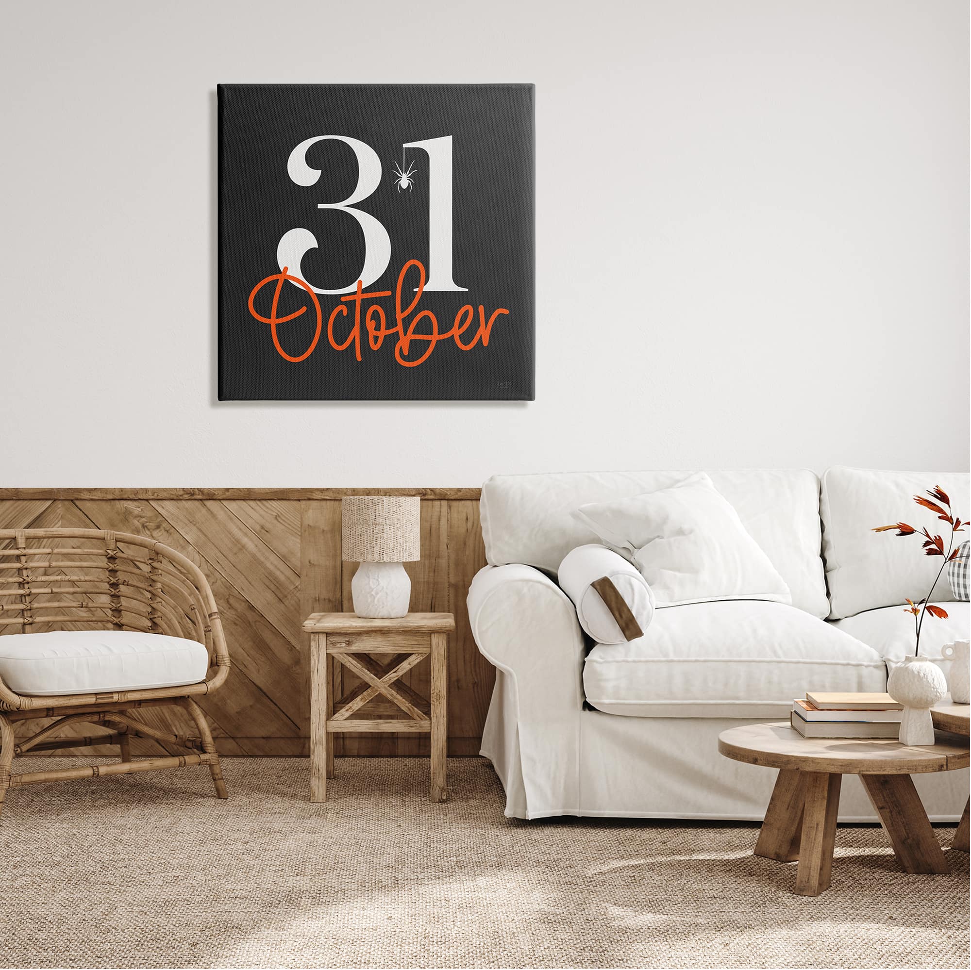 Stupell Industries 31 October Halloween Date Canvas Wall Art