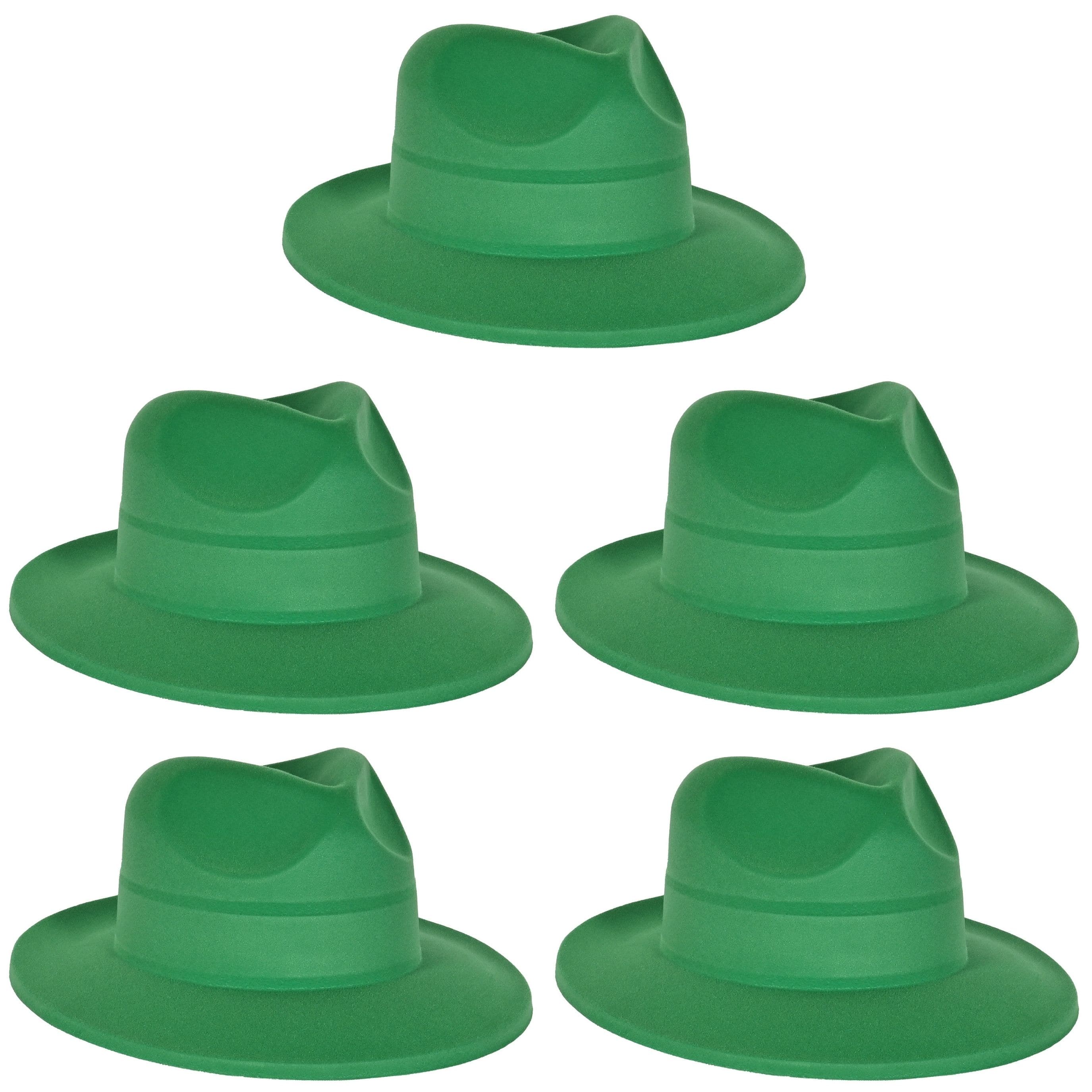 Beistle Adult Green Velour Fedoras, 5ct.