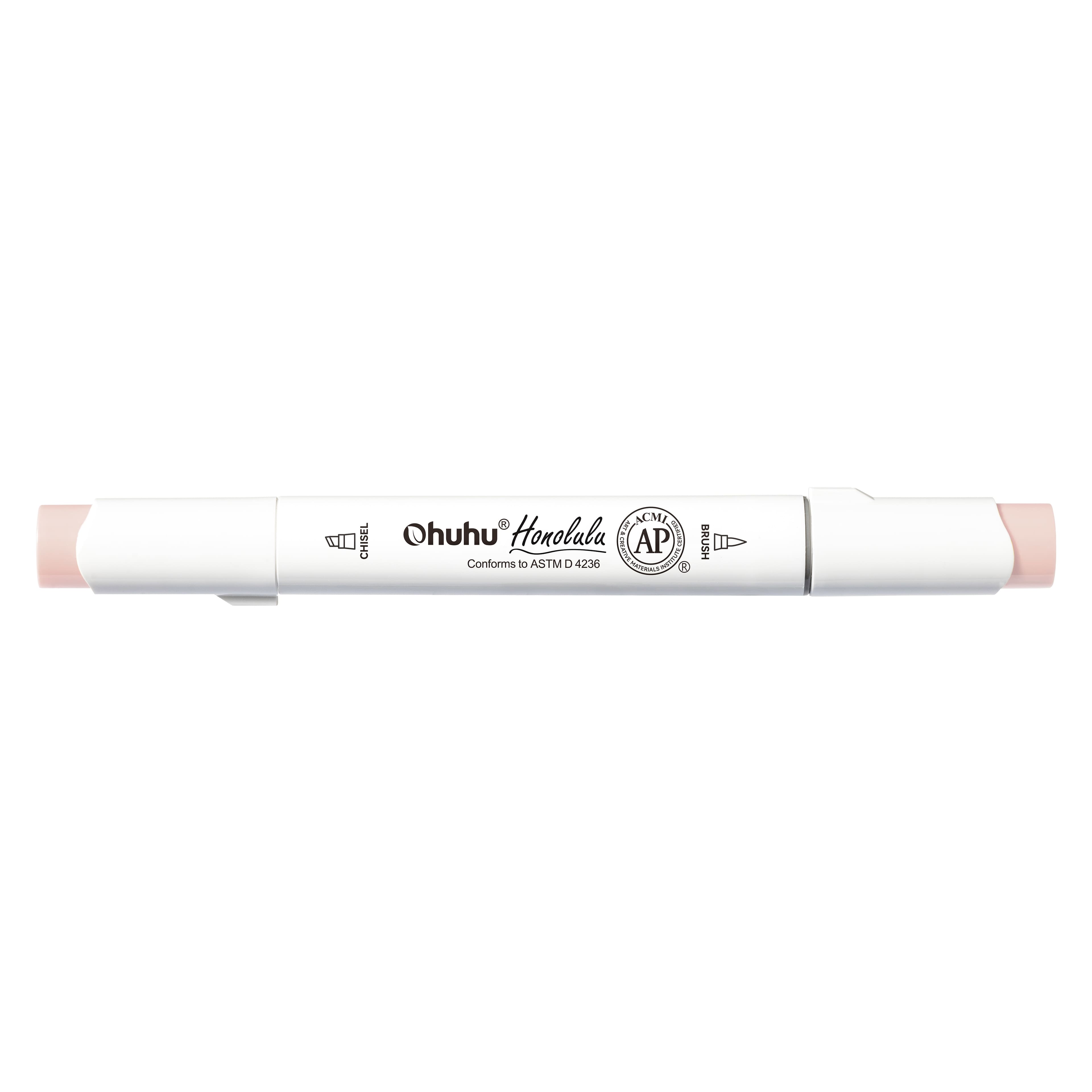 Ohuhu® Honolulu Brush & Chisel Dual Tip Marker, Color: YR47 Dusty