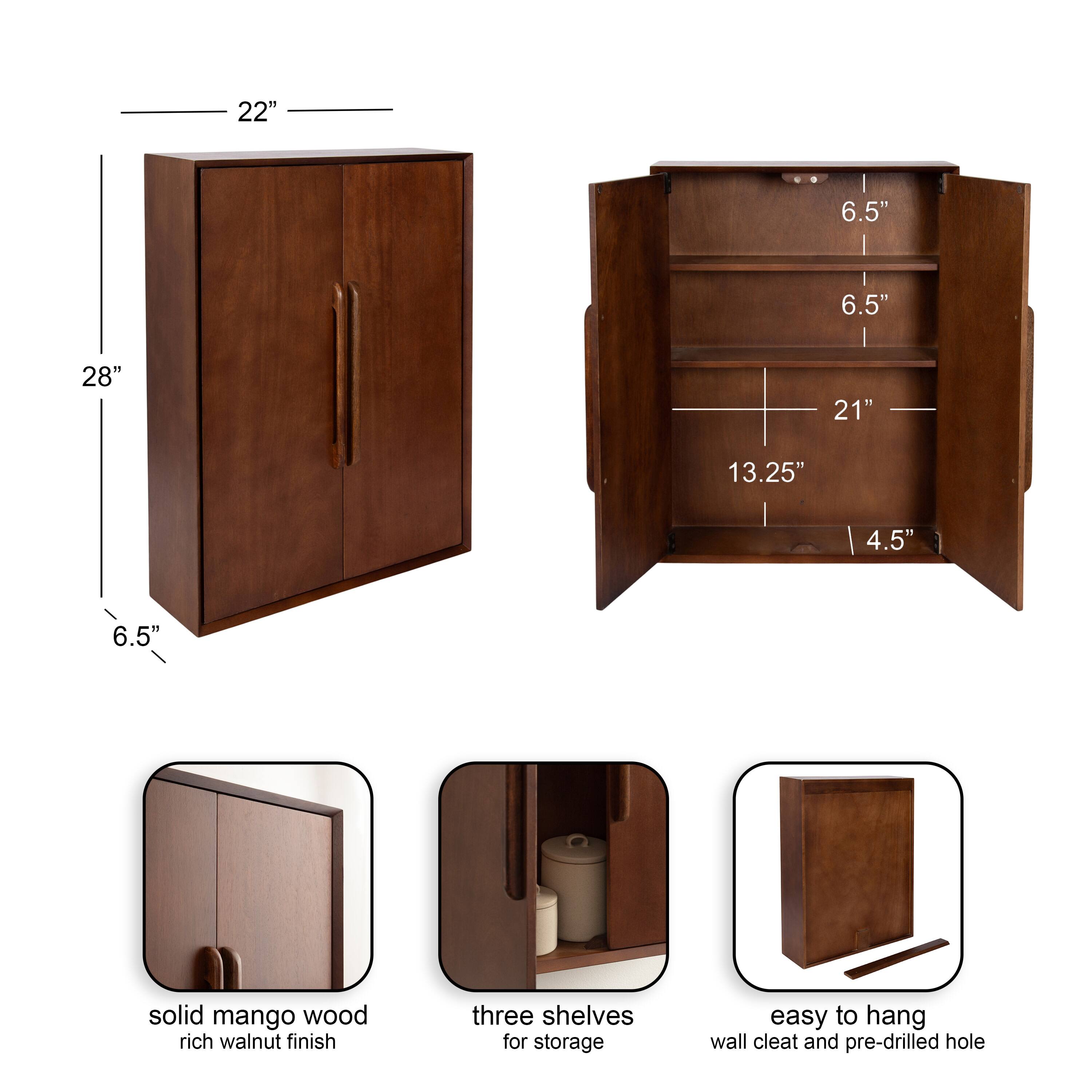 Kate and Laurel McCutcheon Floating Bathroom Cabinet