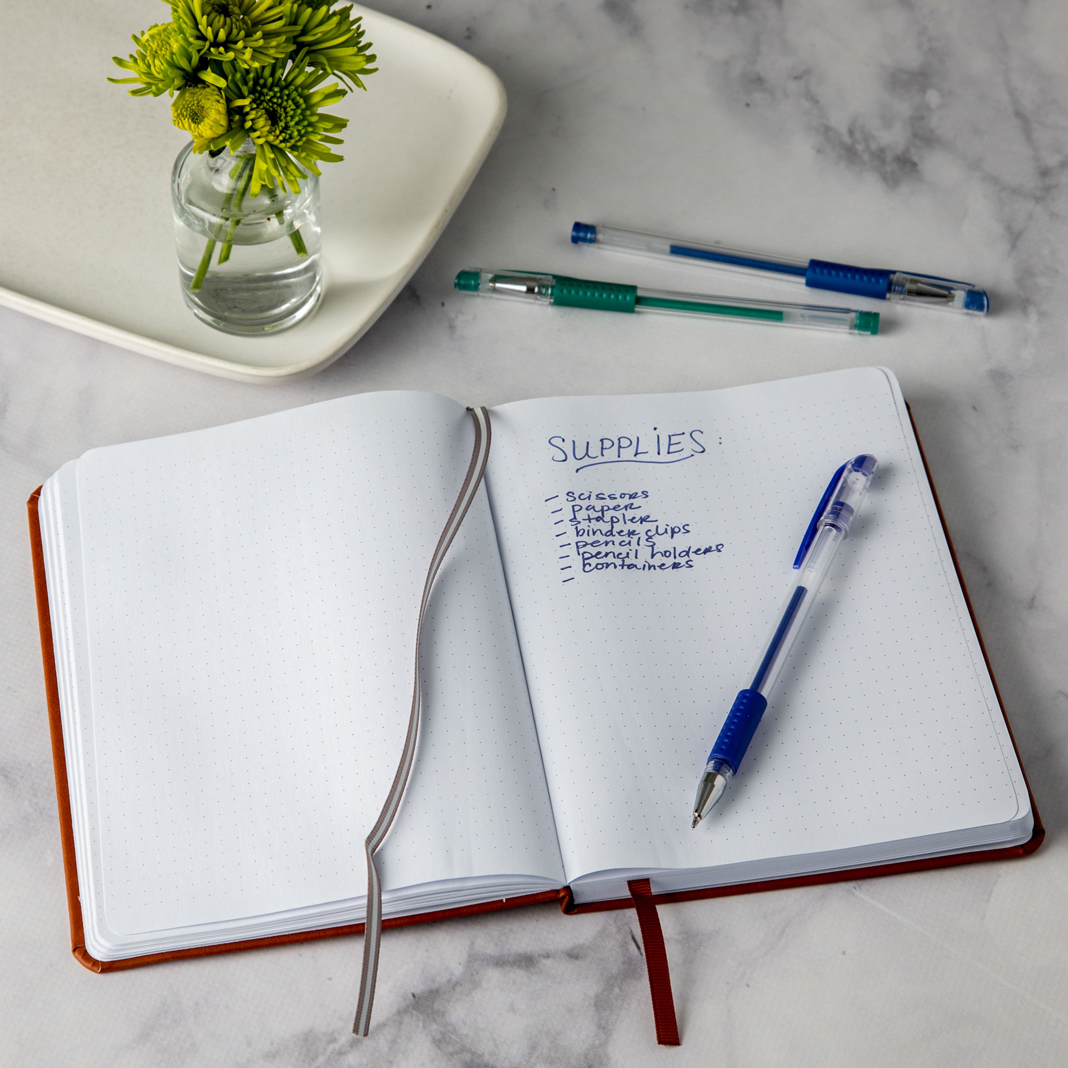 8 Pack: Cognac Hardcover Dot Journal by Artist's Loft™