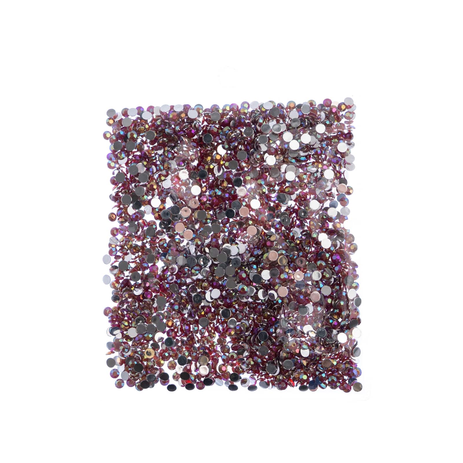 John Bead Acrylic Round Flat Back Rhinestones, 4mm
