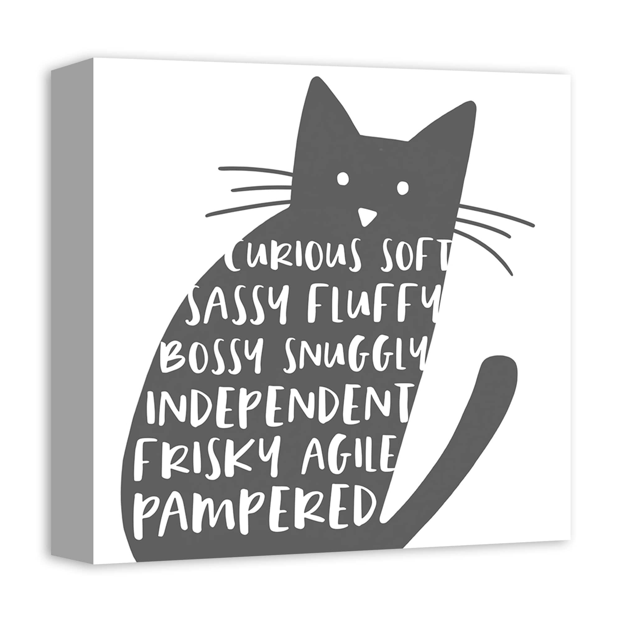 Curious Cat Canvas Wall Art