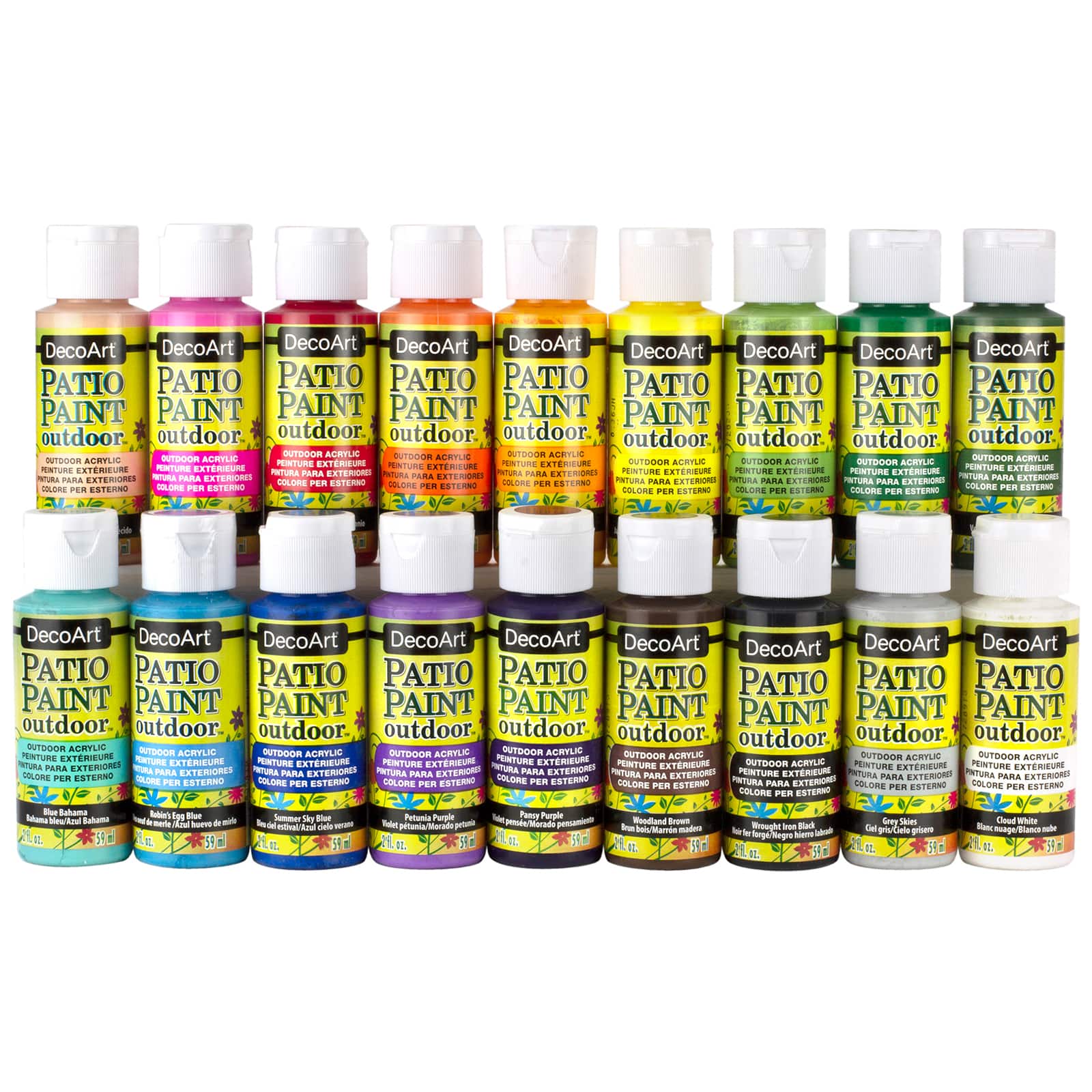 DecoArt® Patio Paint™ 18 Color Acrylic Paint Set
