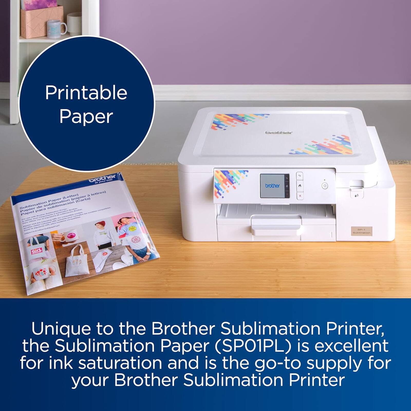 Brother Sublimation Paper Sheets, 100ct.