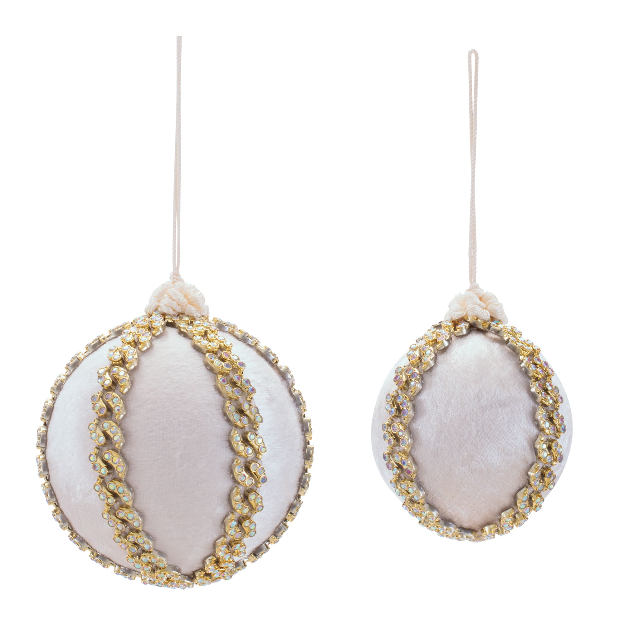Melrose Glitter Ball Ornaments Set