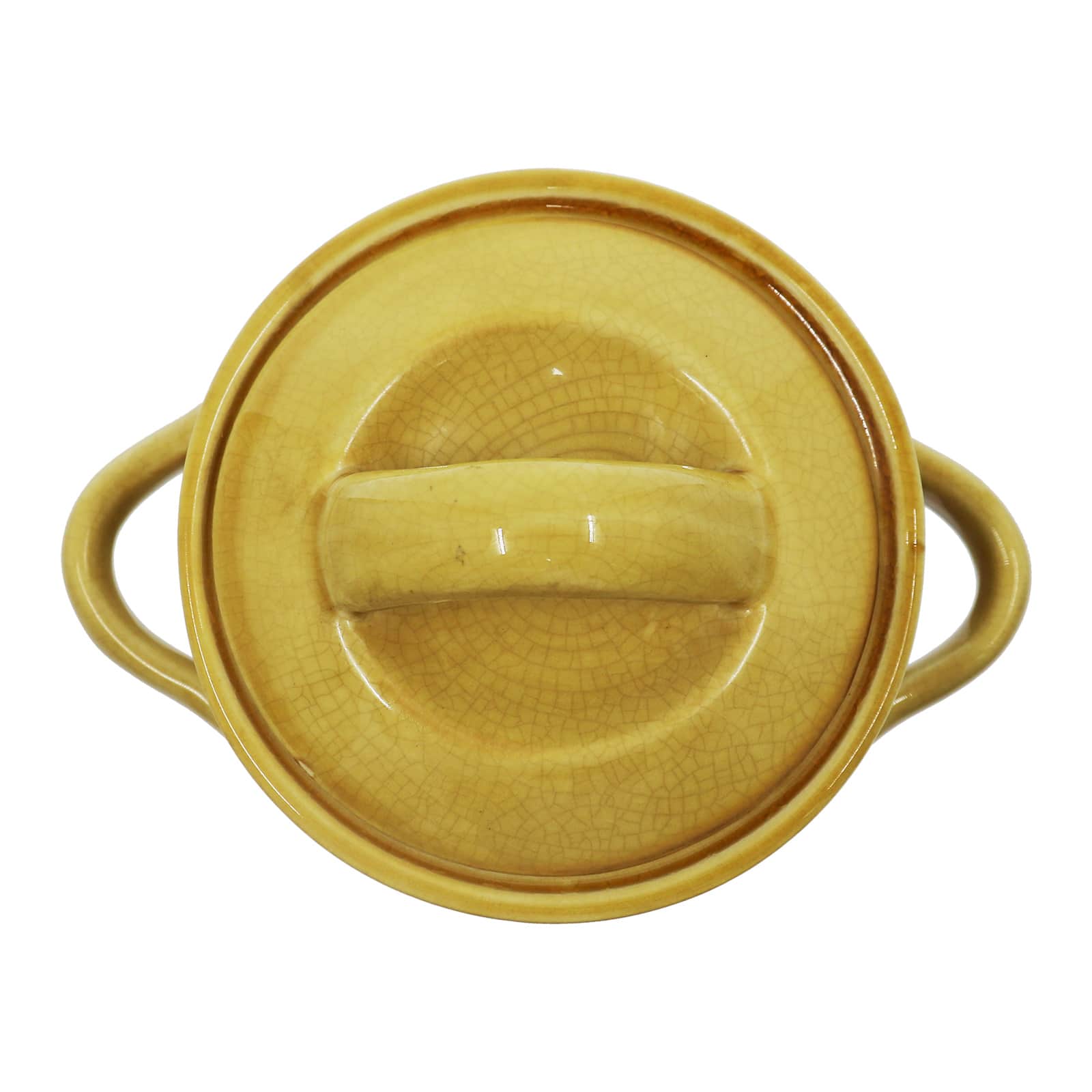 12" Yellow Ceramic Container by Ashland®
