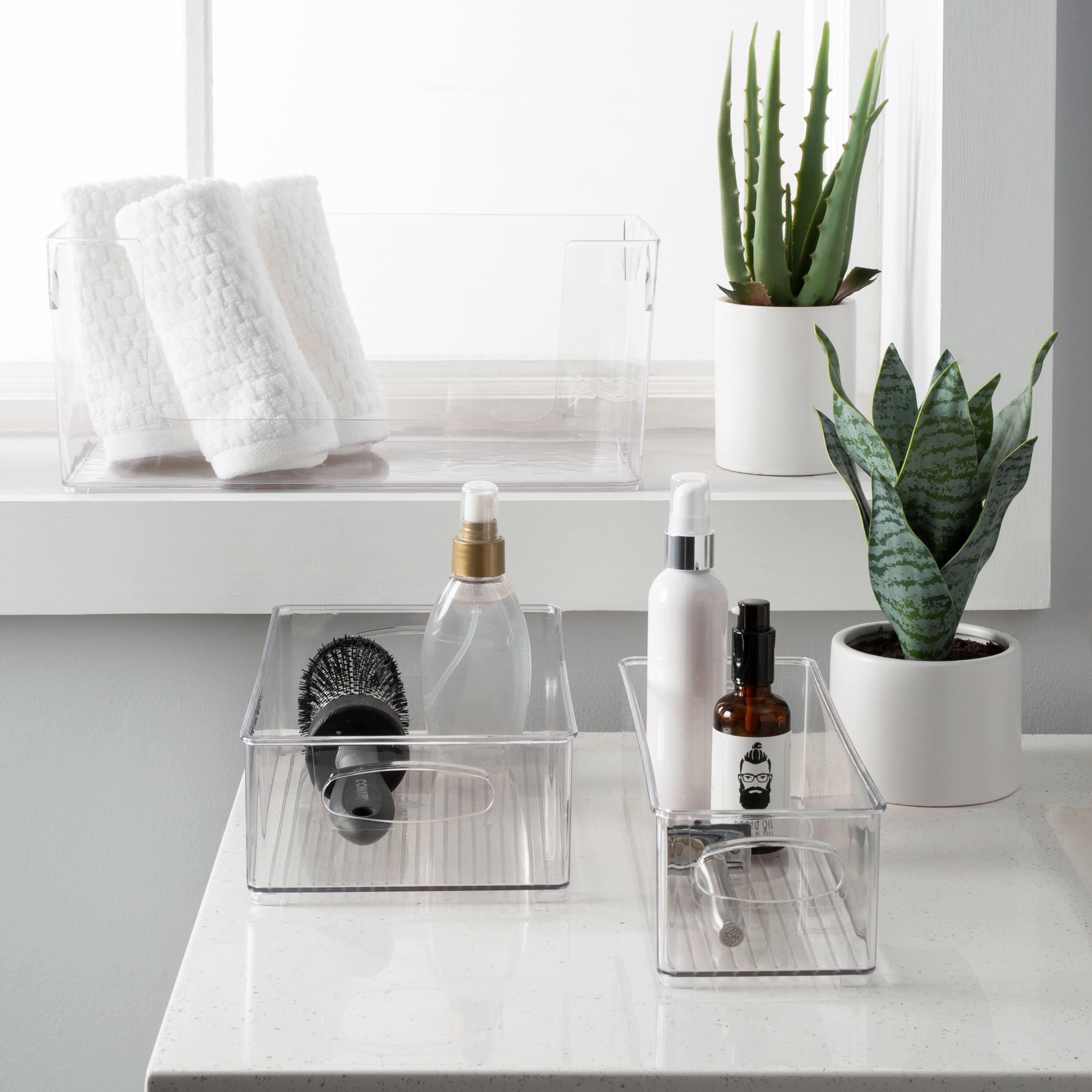 Simplify Open Front Clear Rectangular Organizer