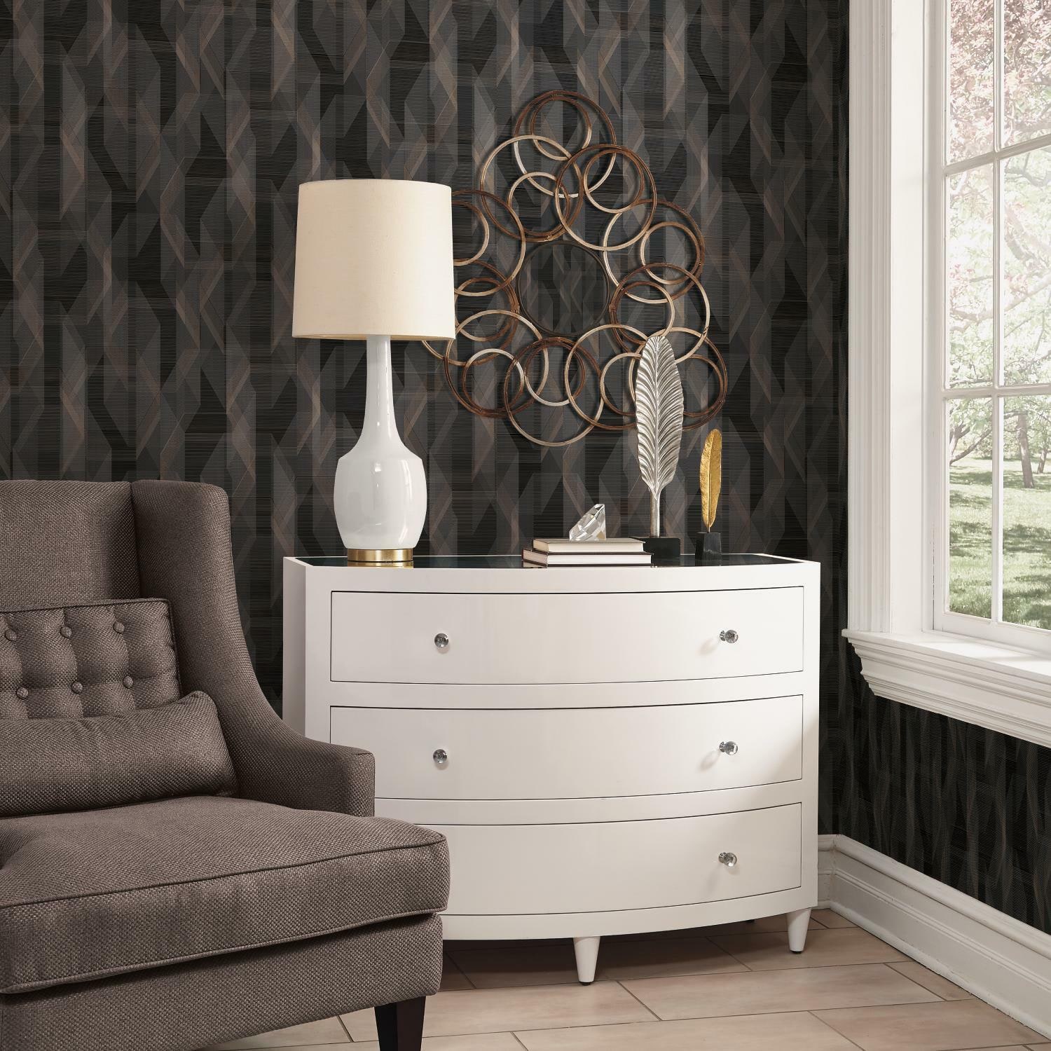 RoomMates Debonair Geometric Peel & Stick Wallpaper