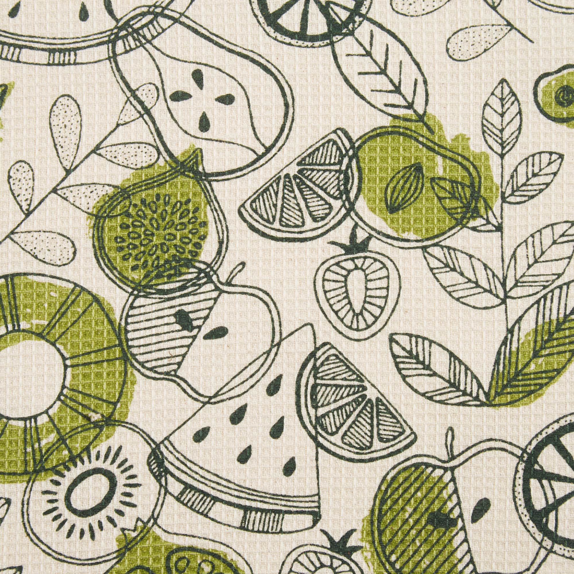 Fresh Produce Print Dishtowel & Dishcloth (Set of 6)