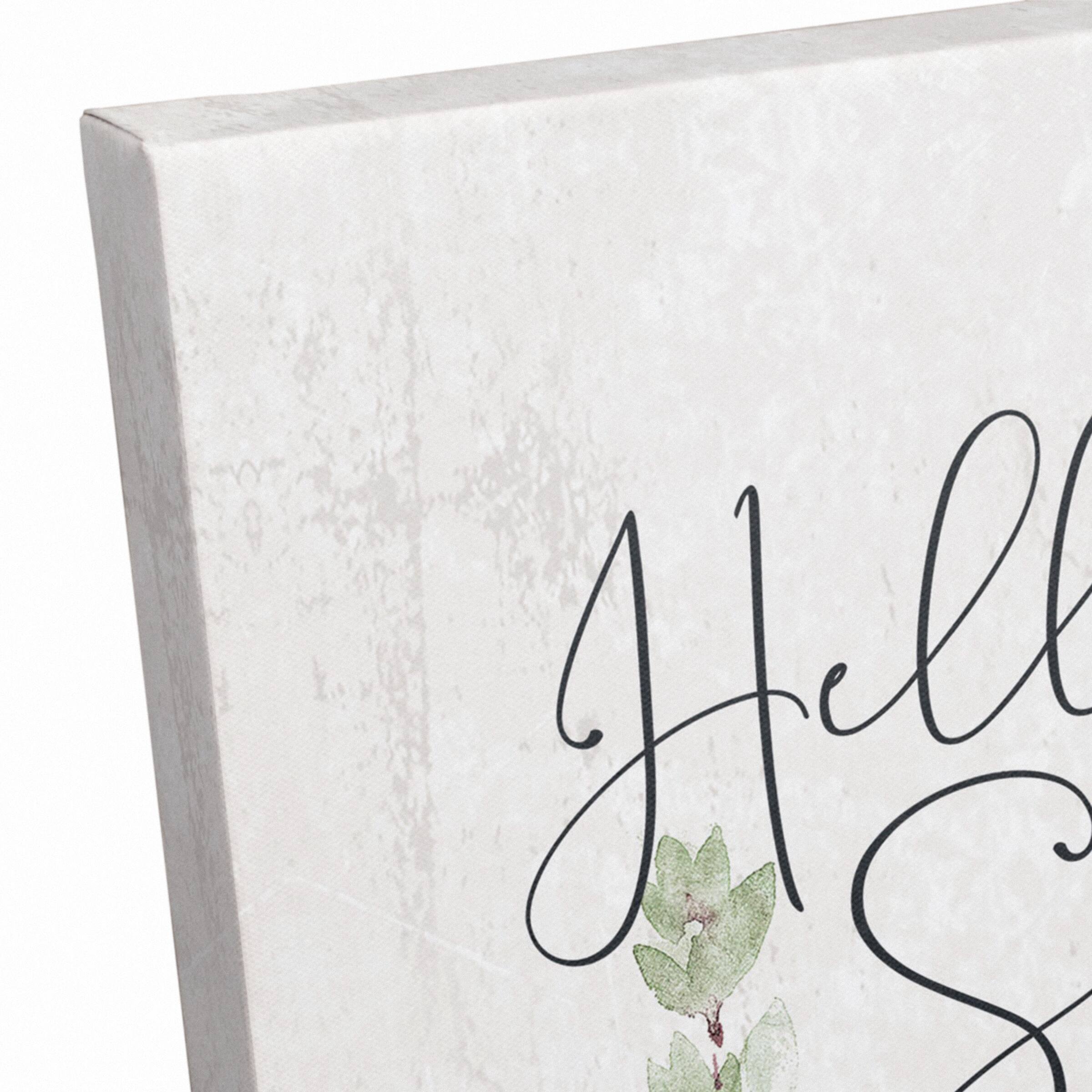 Hello Spring Bee 11" x 14" Canvas Wall Art