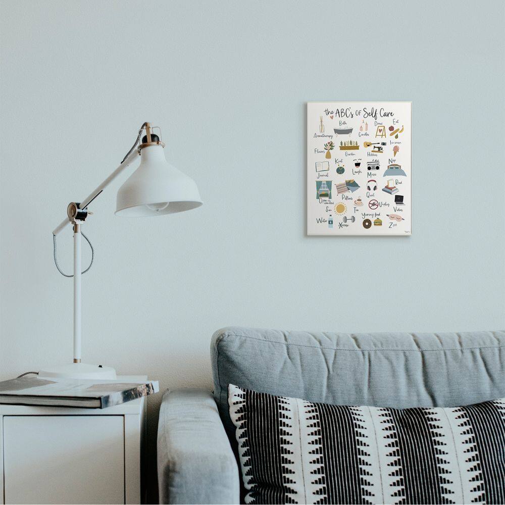 Stupell Industries ABCs of Self Care Wall Plaque