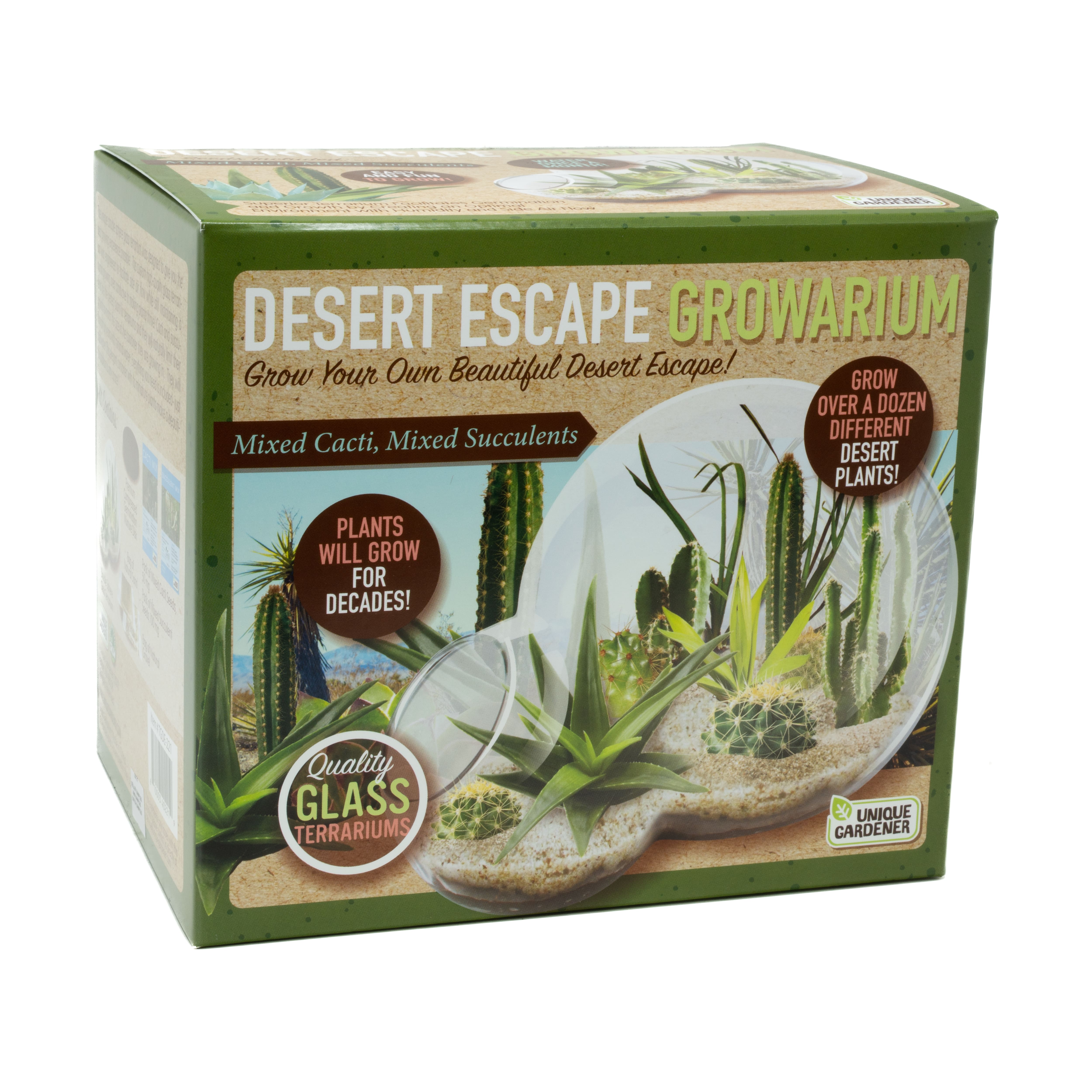 Double Sphere Glass Terrarium - Desert Escape Growarium