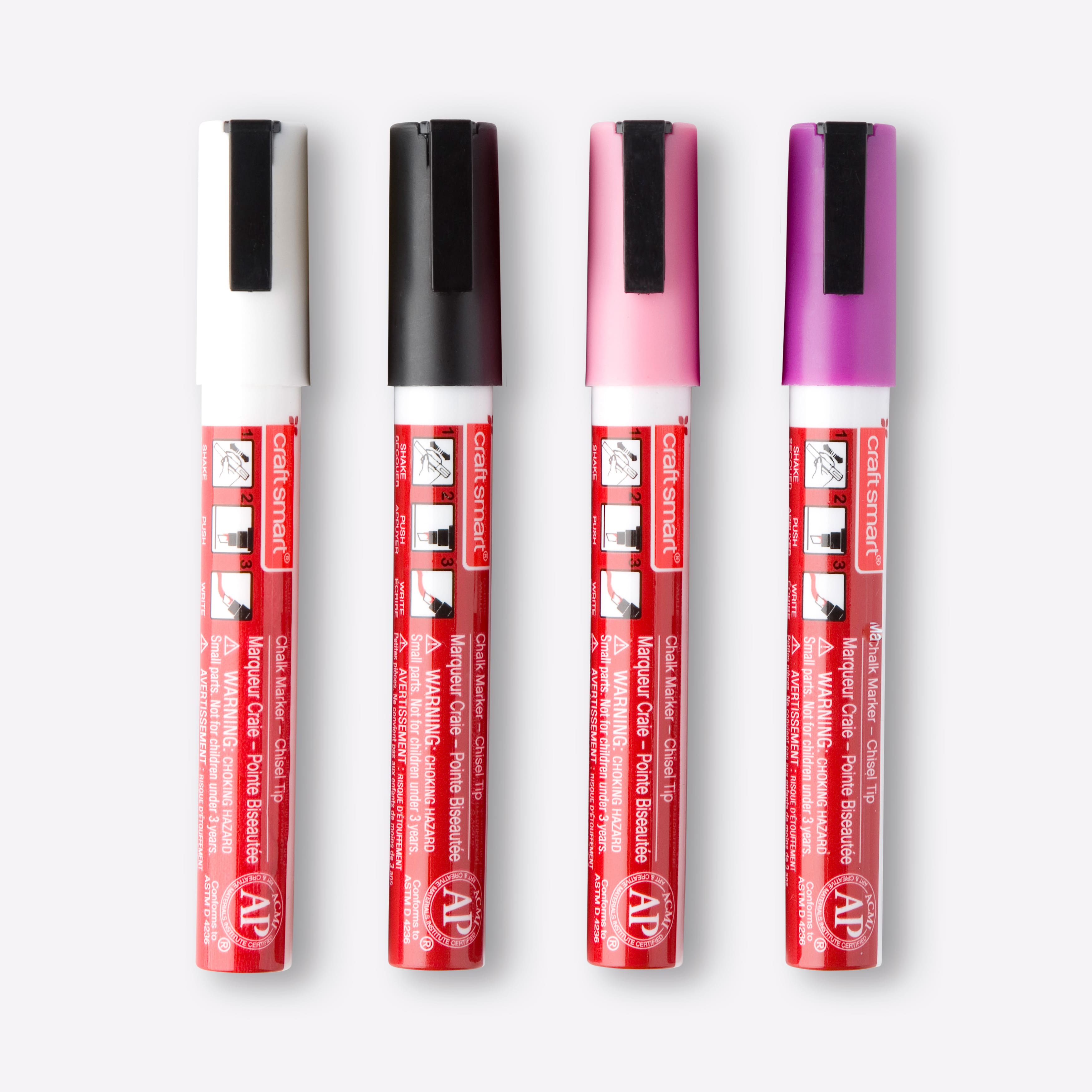 9 Packs: 4 ct. (36 total) Pink & Purple Chalk Marker Set by Craft Smart®