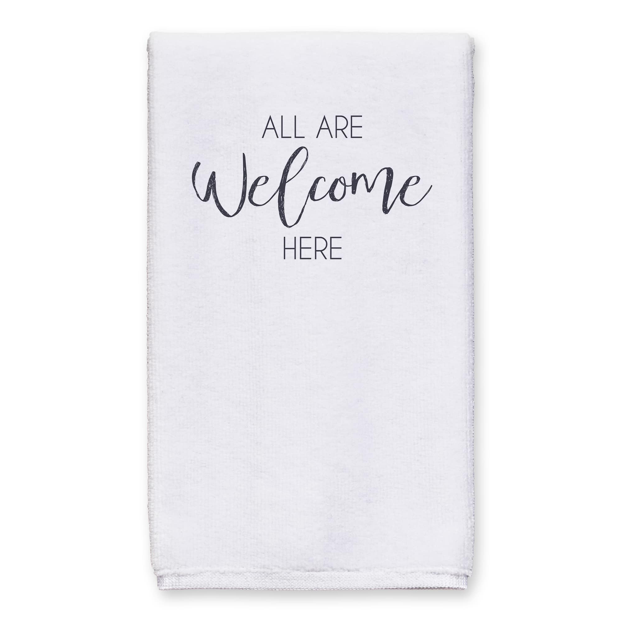 All Are Welcome 16" x 25" Tea Towel Set of 2