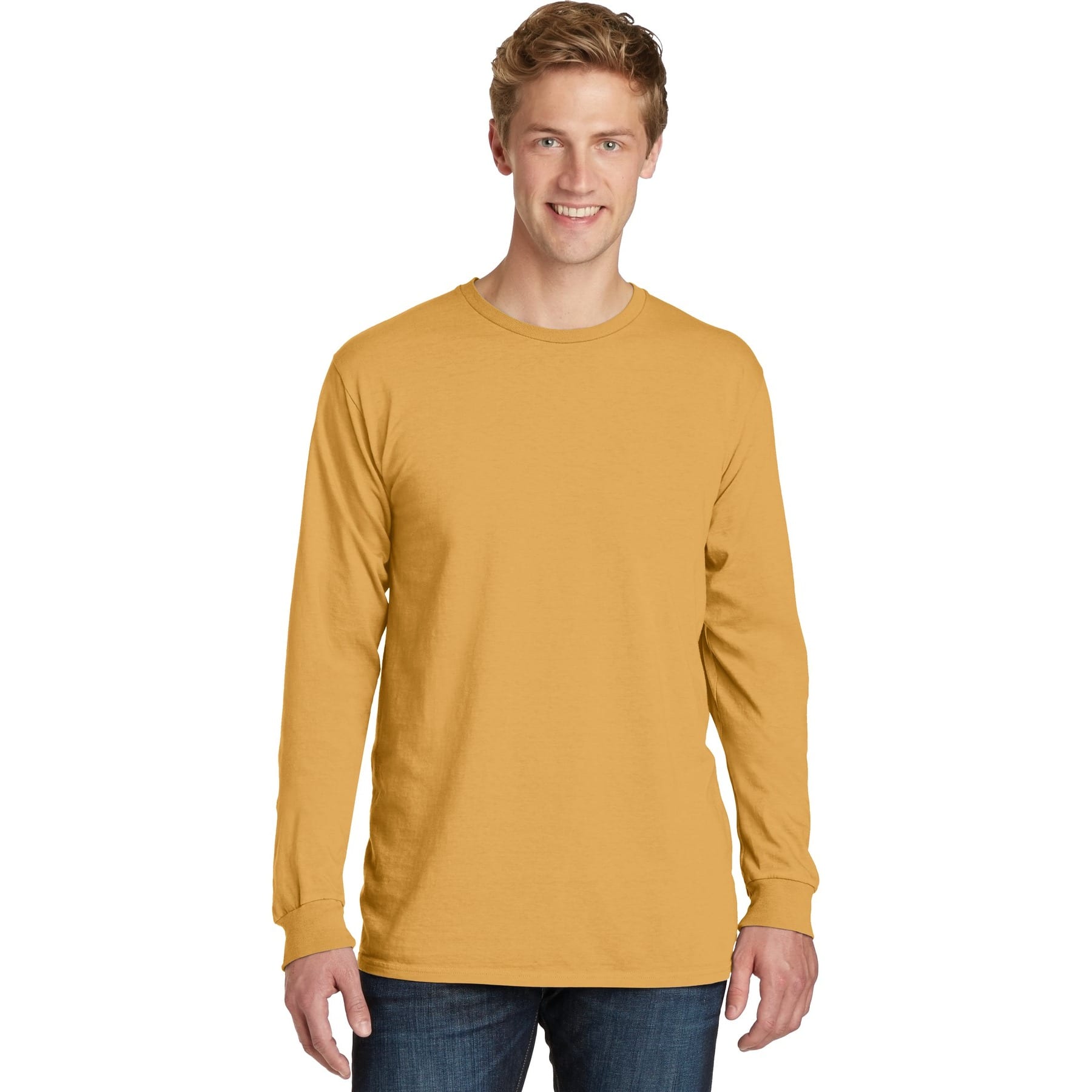 Port & Company® Beach Wash® Colors Garment-Dyed Long Sleeve Tee