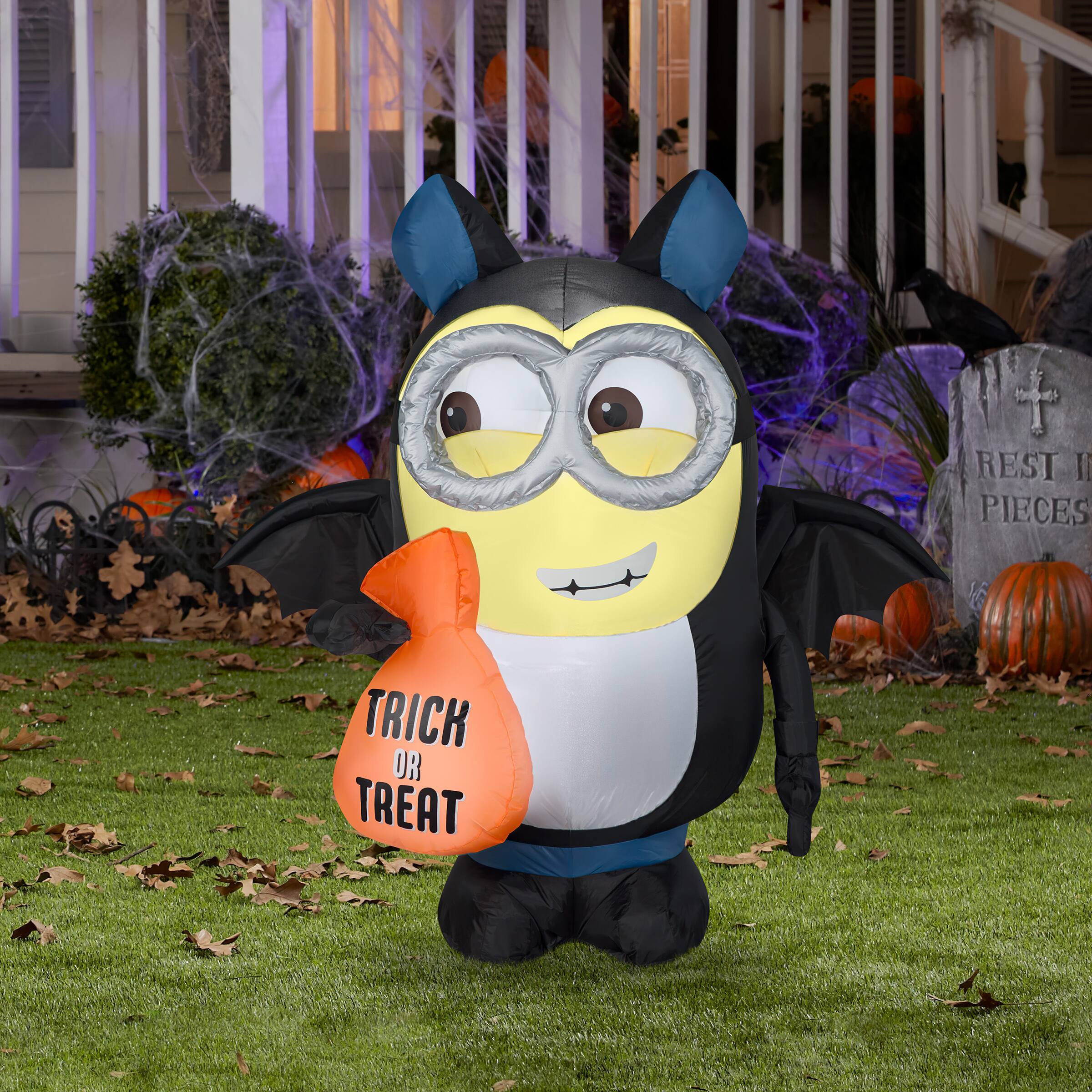 Airblown® 3.5ft. Inflatable Dave in Bat Costume Halloween Decoration