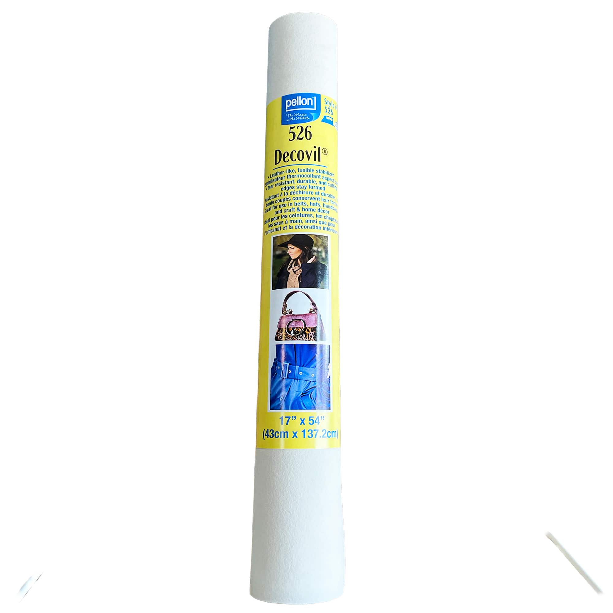 Pellon® 526-1754P Decovil® 17" x 54" Beige One-Sided Fusible Stabilizer