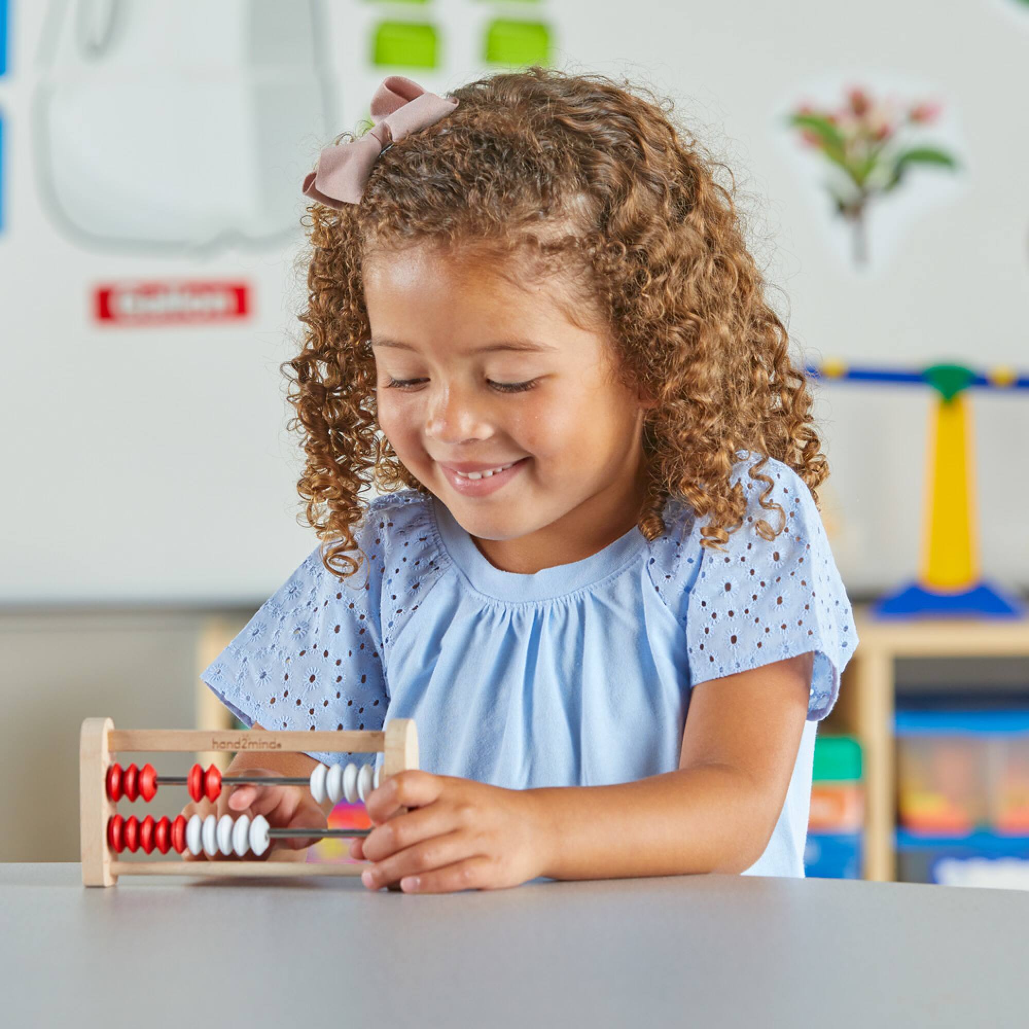 Hand2mind® 20-Bead Wooden Mini Rekenrek Class Set, 25ct.