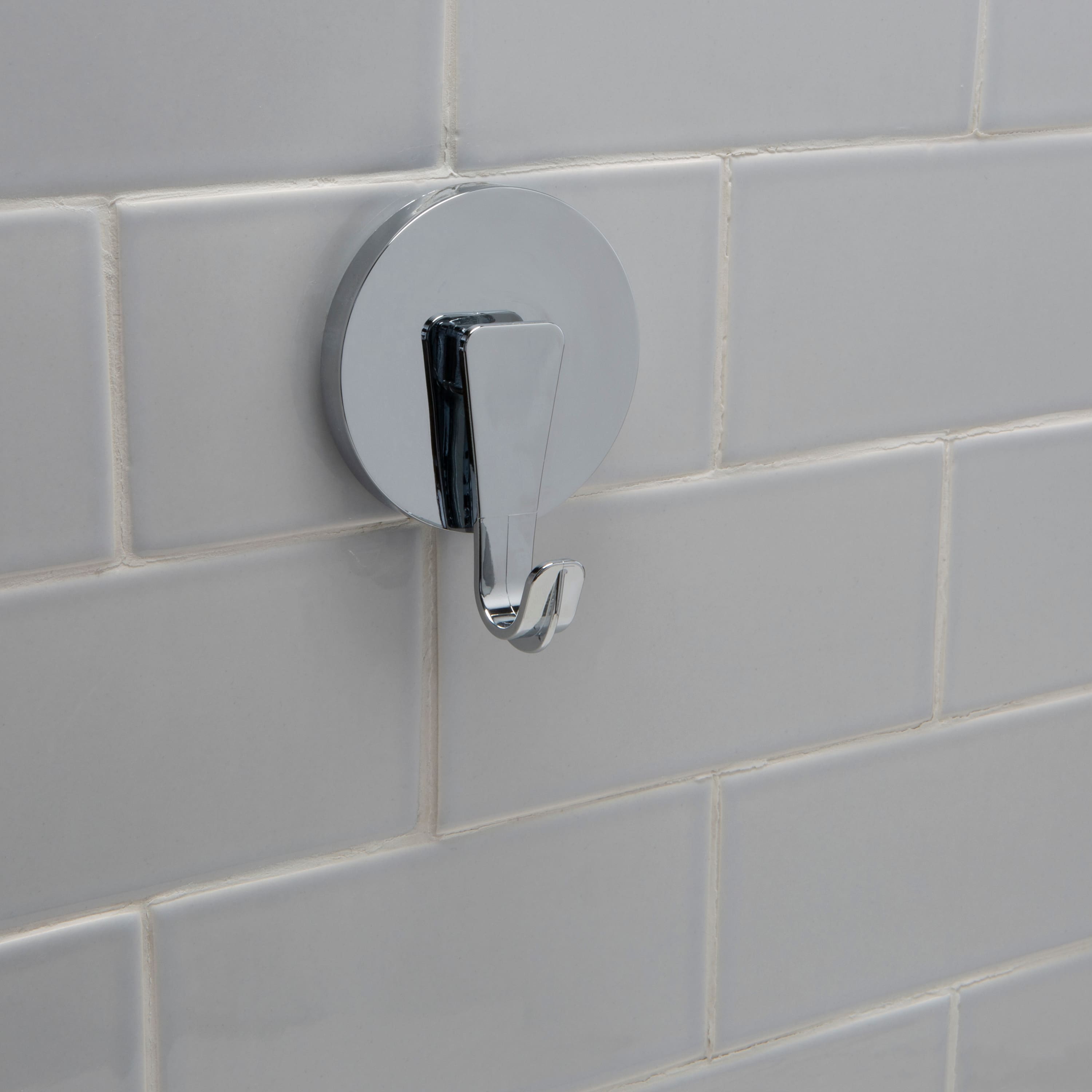 Bath Bliss Chrome Gel Suction Power Hooks, 2ct.