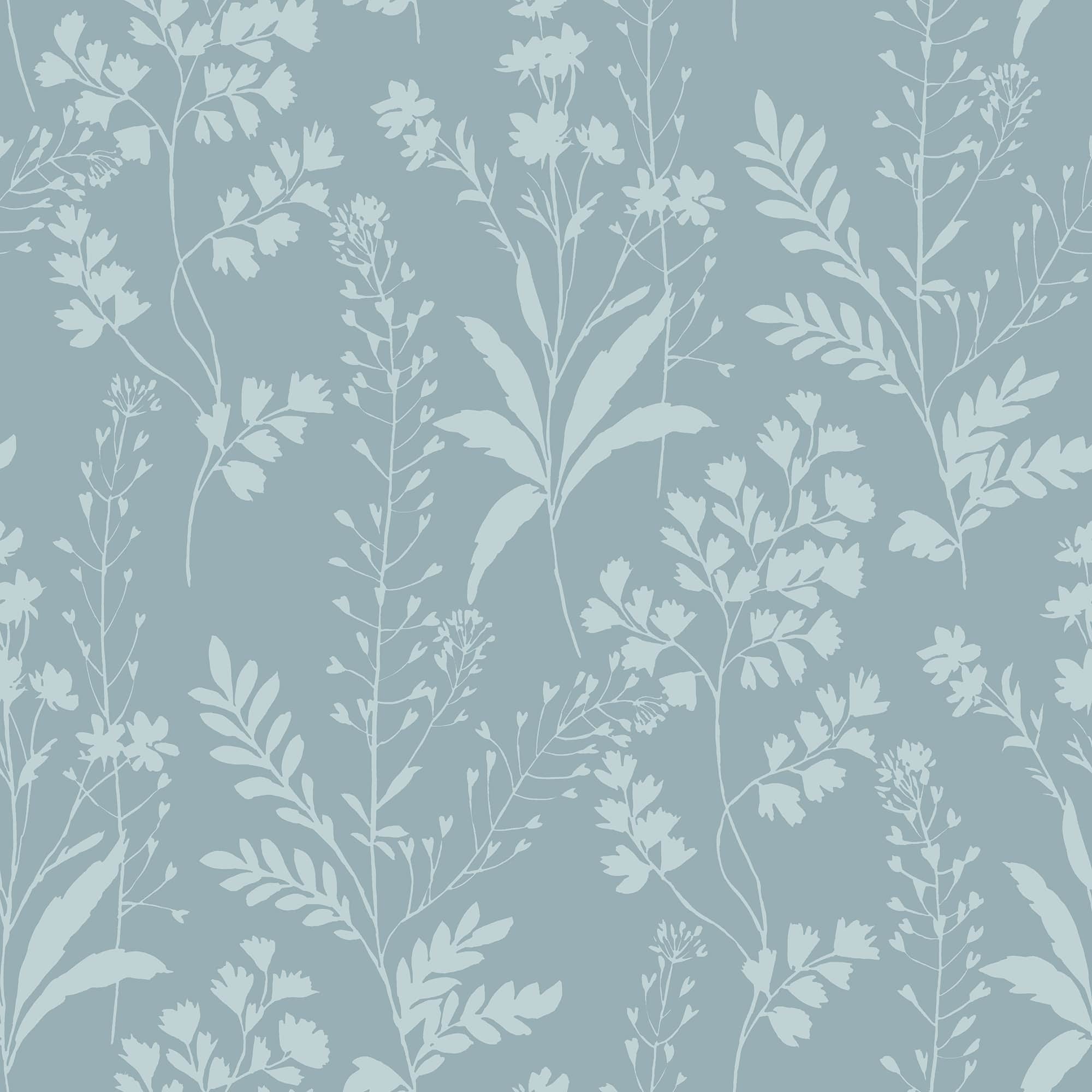 Designs Direct Wildflower Silhouettes Wallpaper
