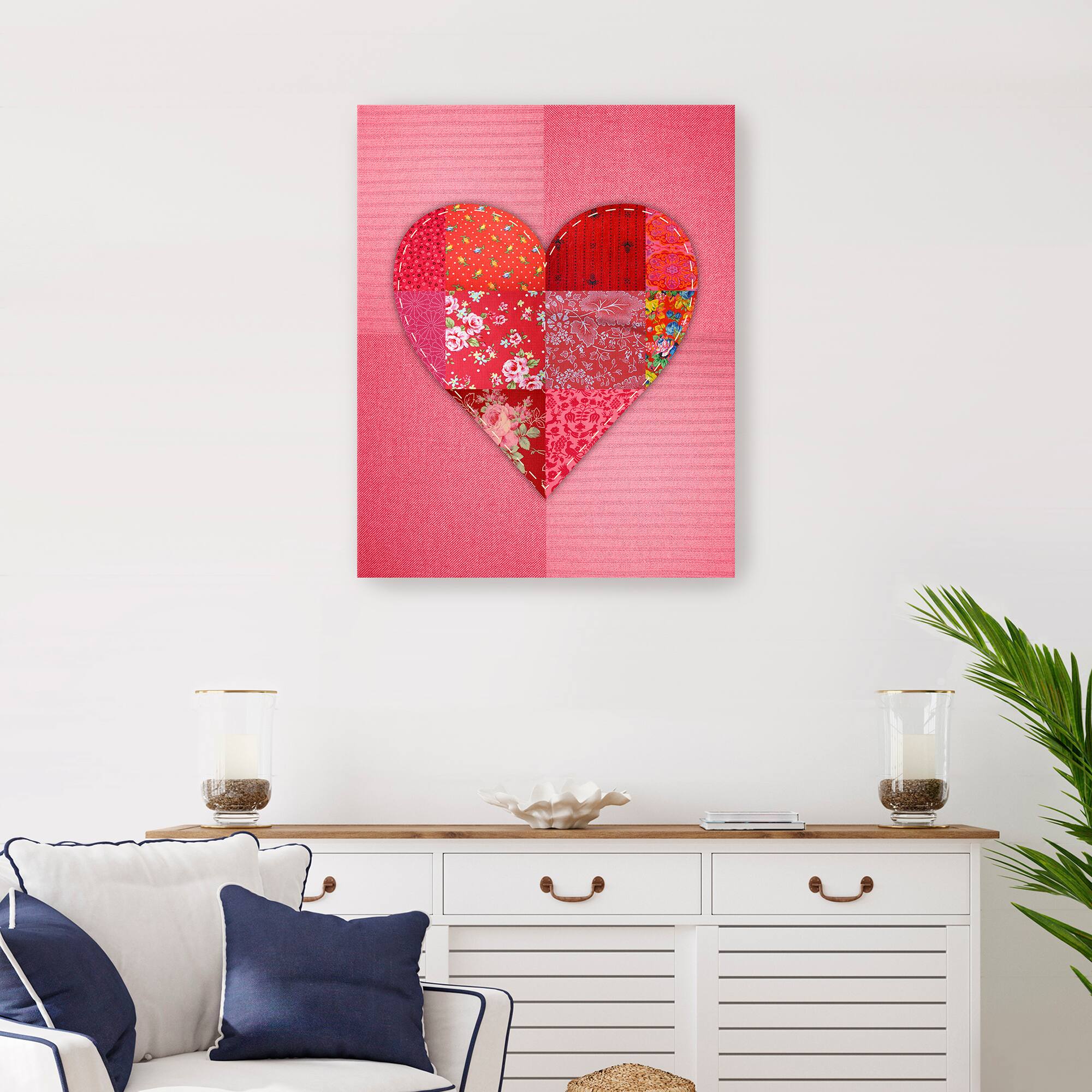 Patch Heart Canvas Giclée Art