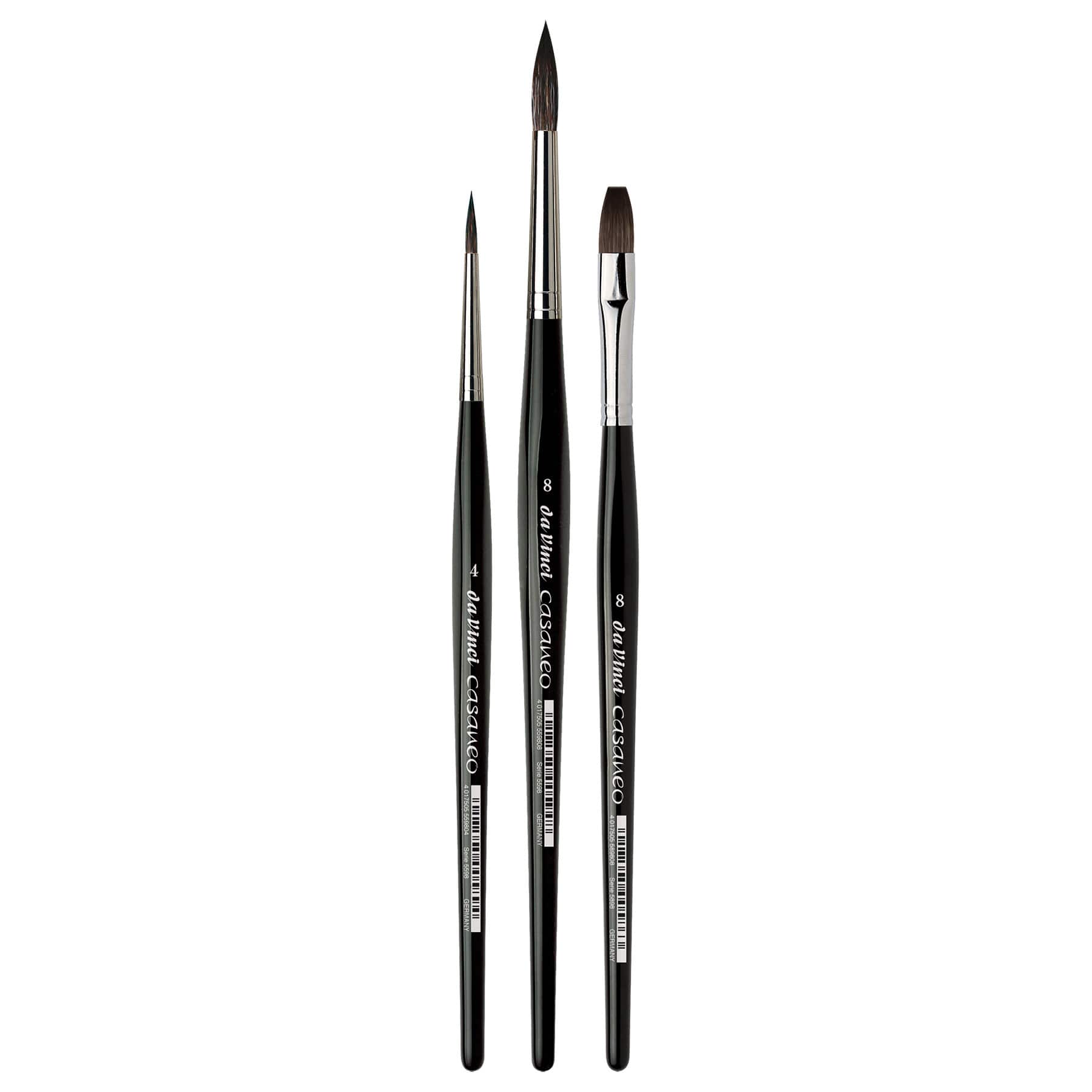 da Vinci CASANEO 3 Piece Synthetic Brush Set