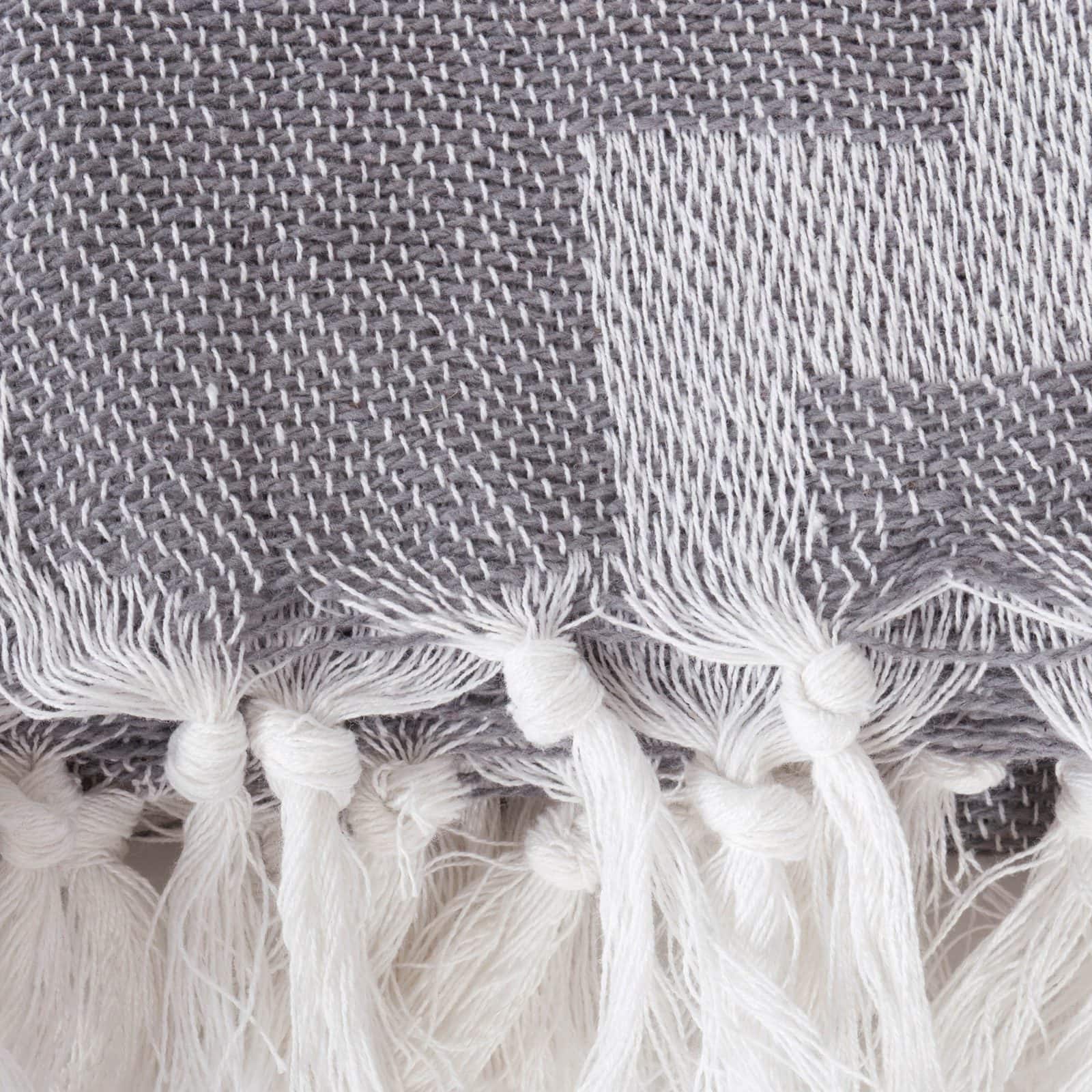 DII® Gray Lattice Throw