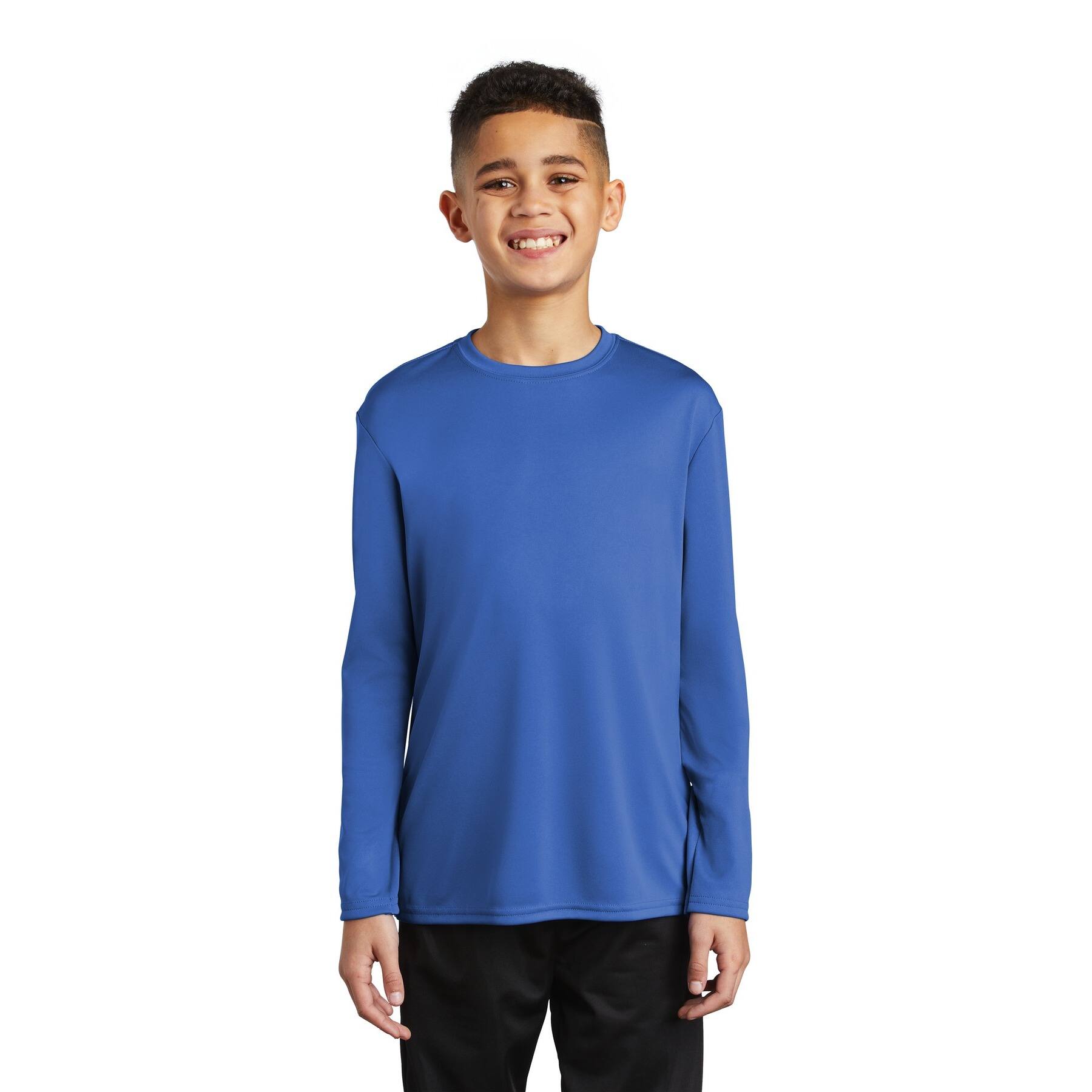 Port & Company® Youth Long Sleeve Performance T-Shirt