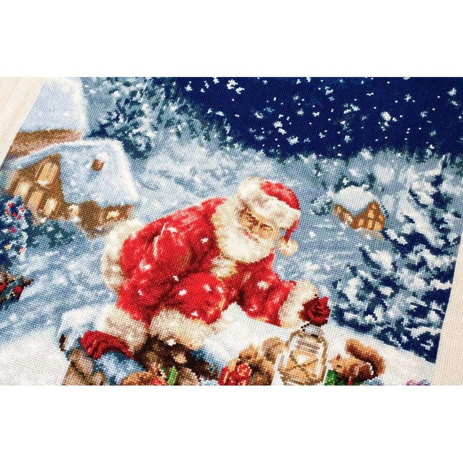 Luca-S Santa Claus Counted Cross Stitch Kit