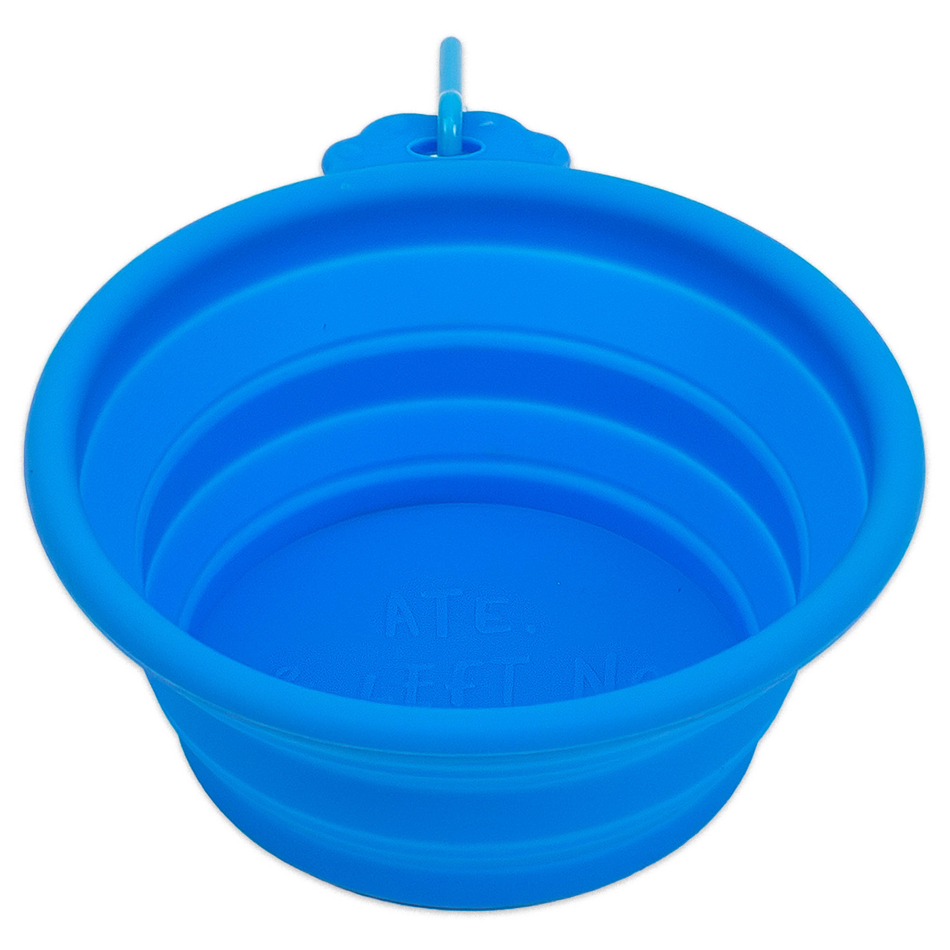 5.5" Blue Portable Pet Food Bowl