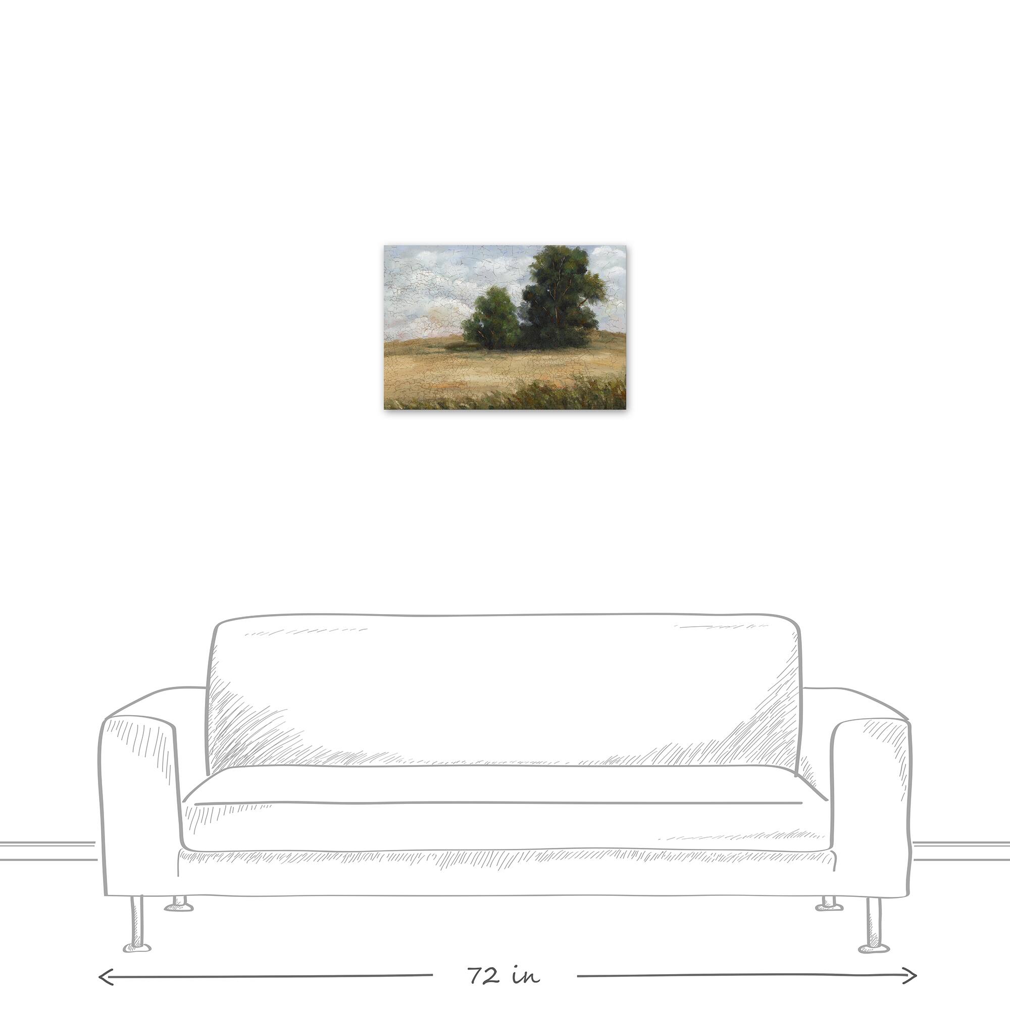 Antiqued Landscape 24" x 16" Canvas Wall Art