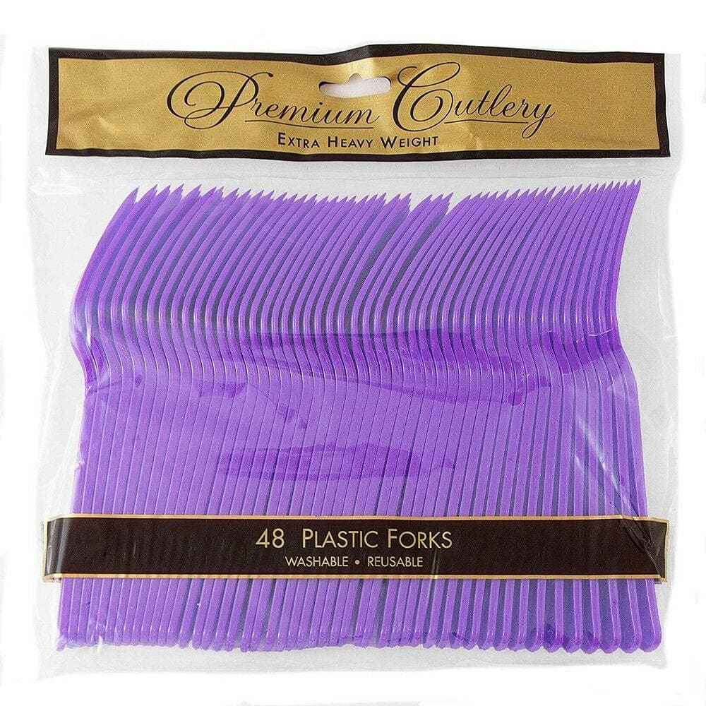 JAM Paper Premium Utensils Plastic Forks Party Pack