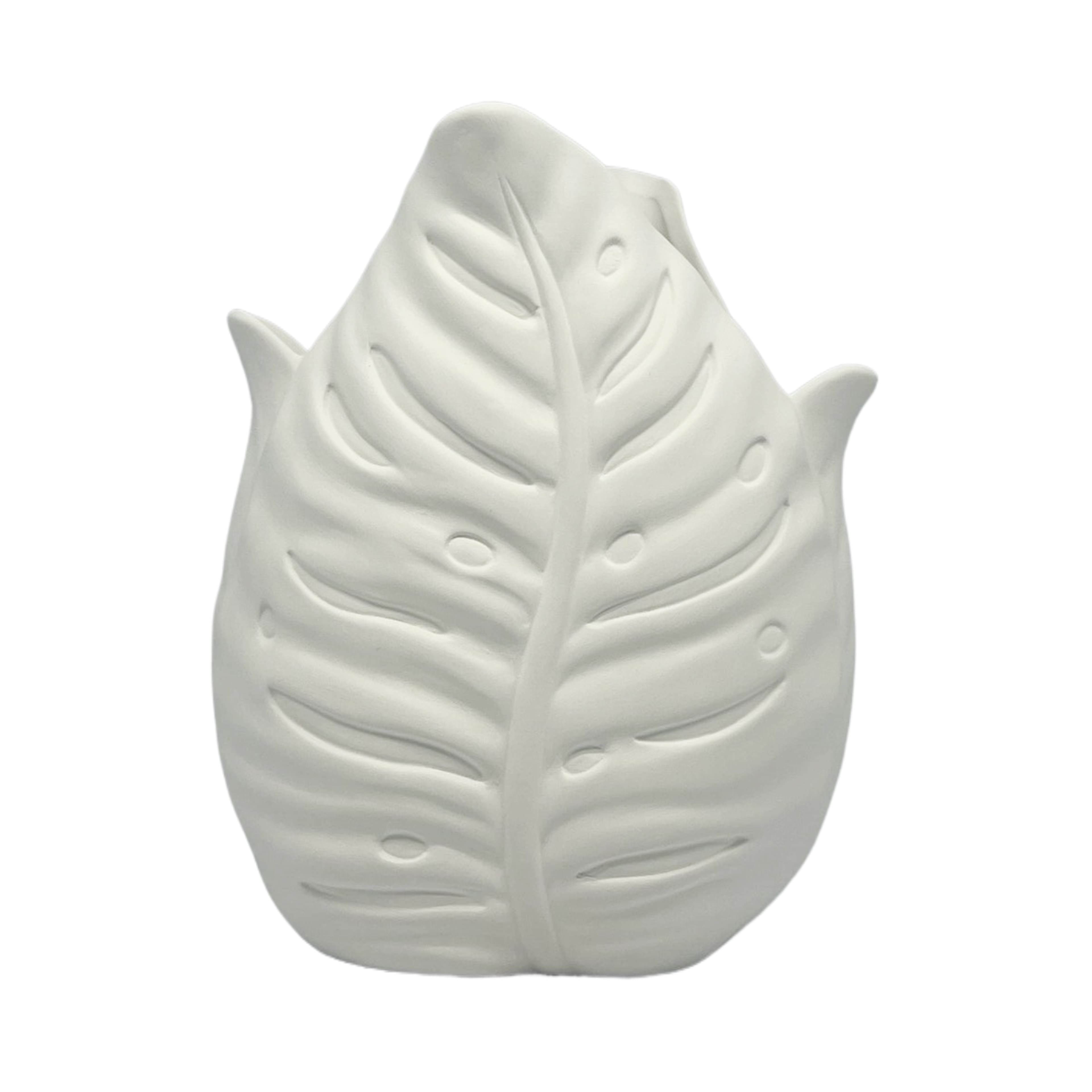 7.5" DIY Ceramic Curved Leaf Vase by Make Market®