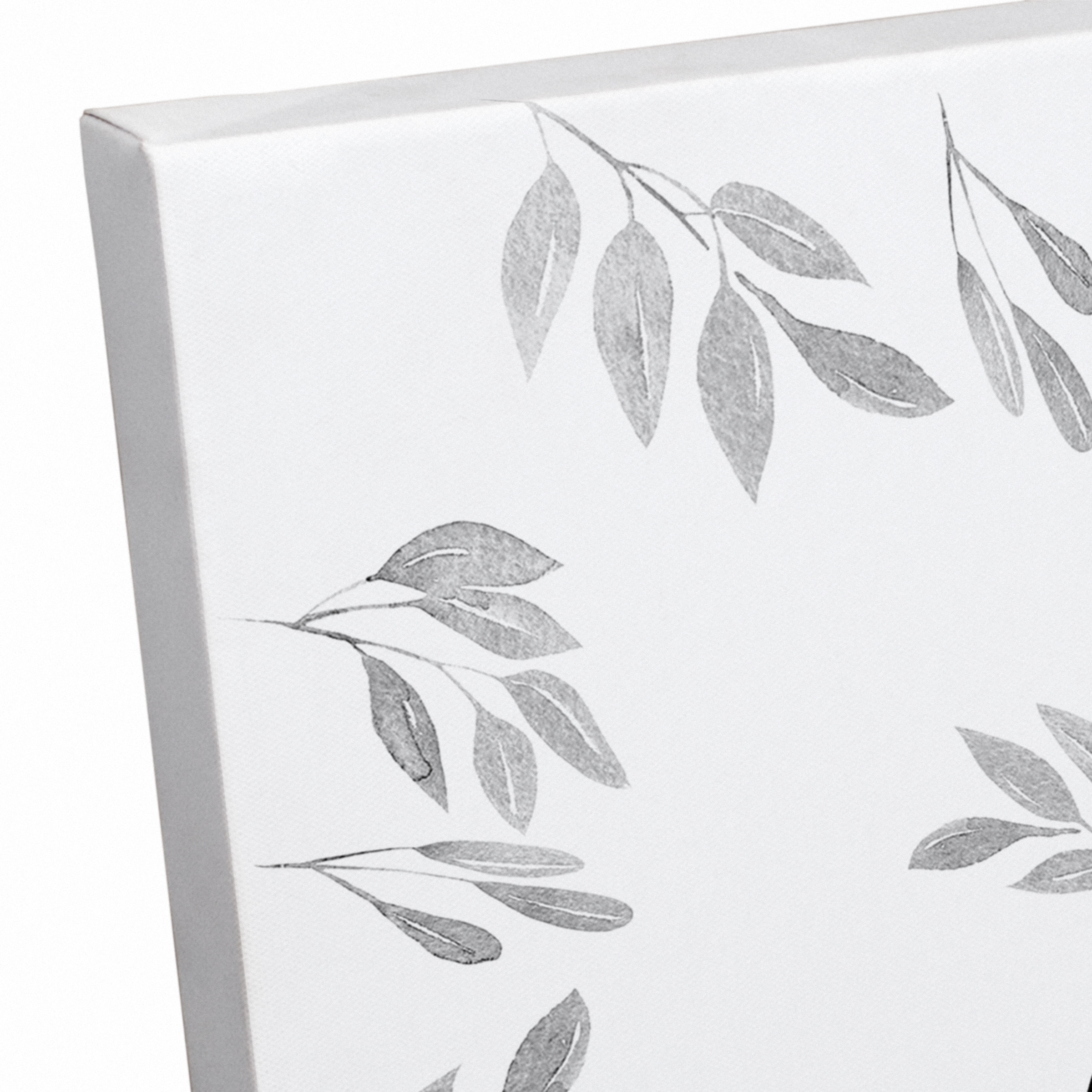 Thankful Life Fall Leaves Canvas Wall Art