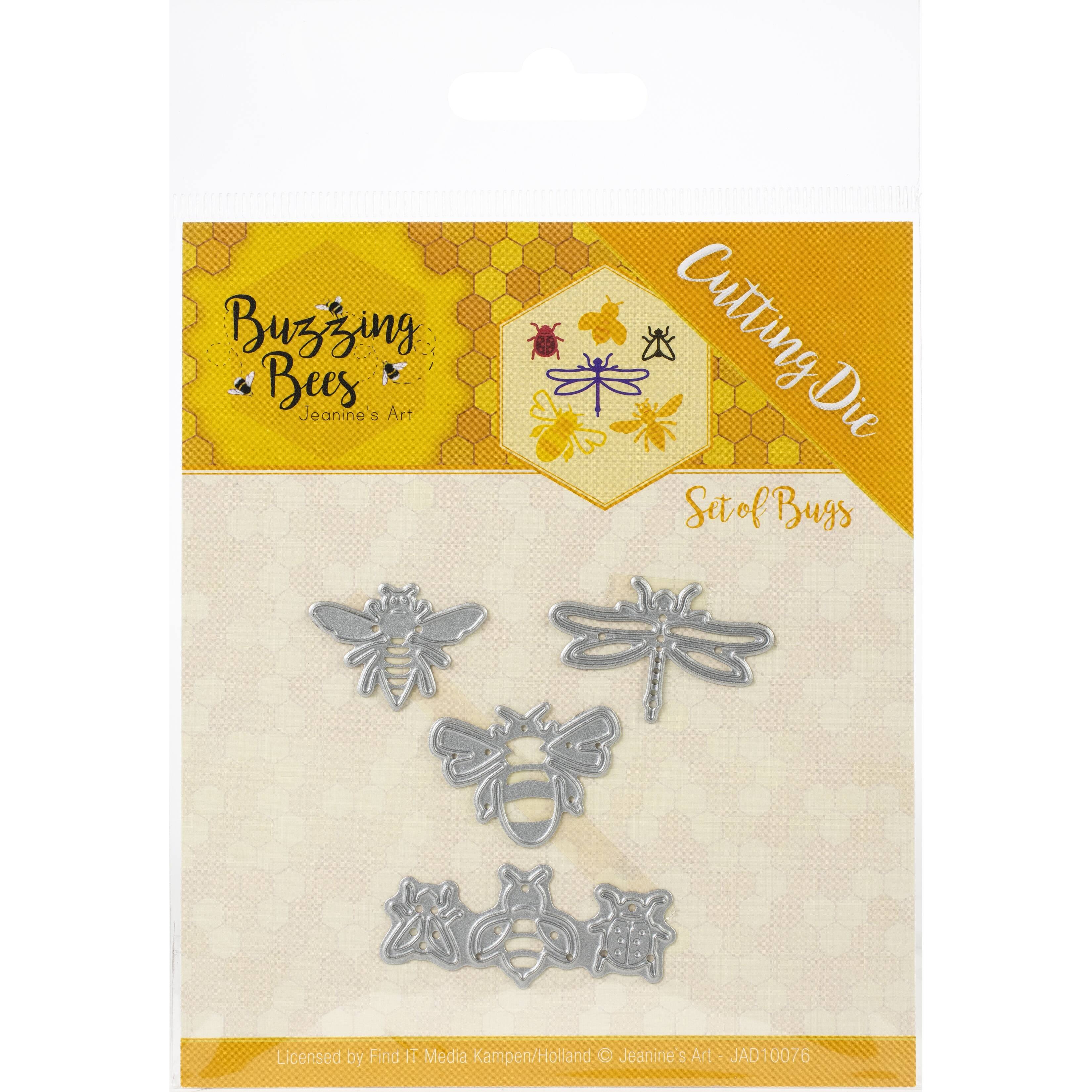 Find It Trading Jeanine's Art Die-Set Of Bugs, Buzzing Bees